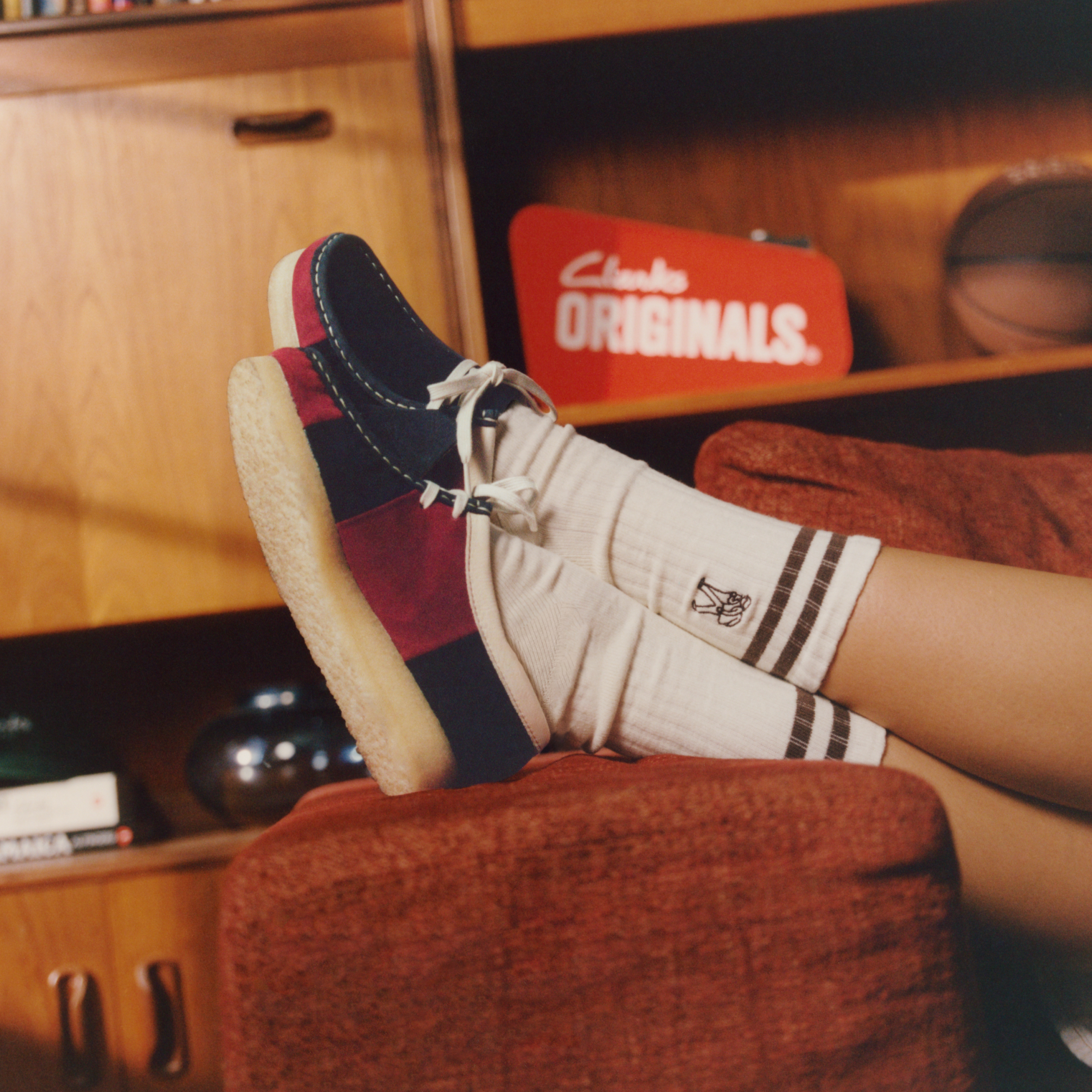 Wallabee. / レディース ワラビー (ネイビーストライプ)