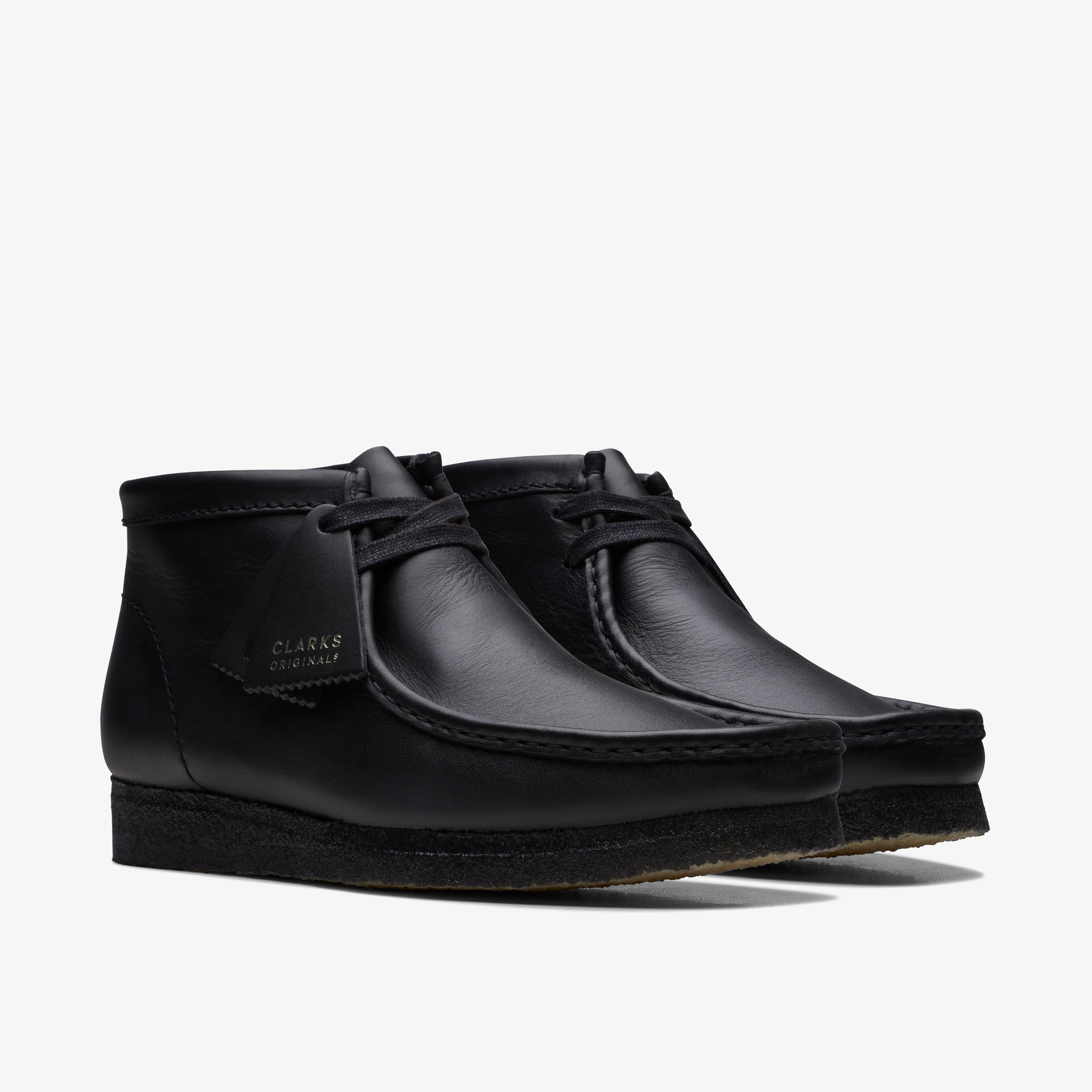 Wallabee Boot / メンズ ワラビーブーツ (ブラックレザー)の4枚目