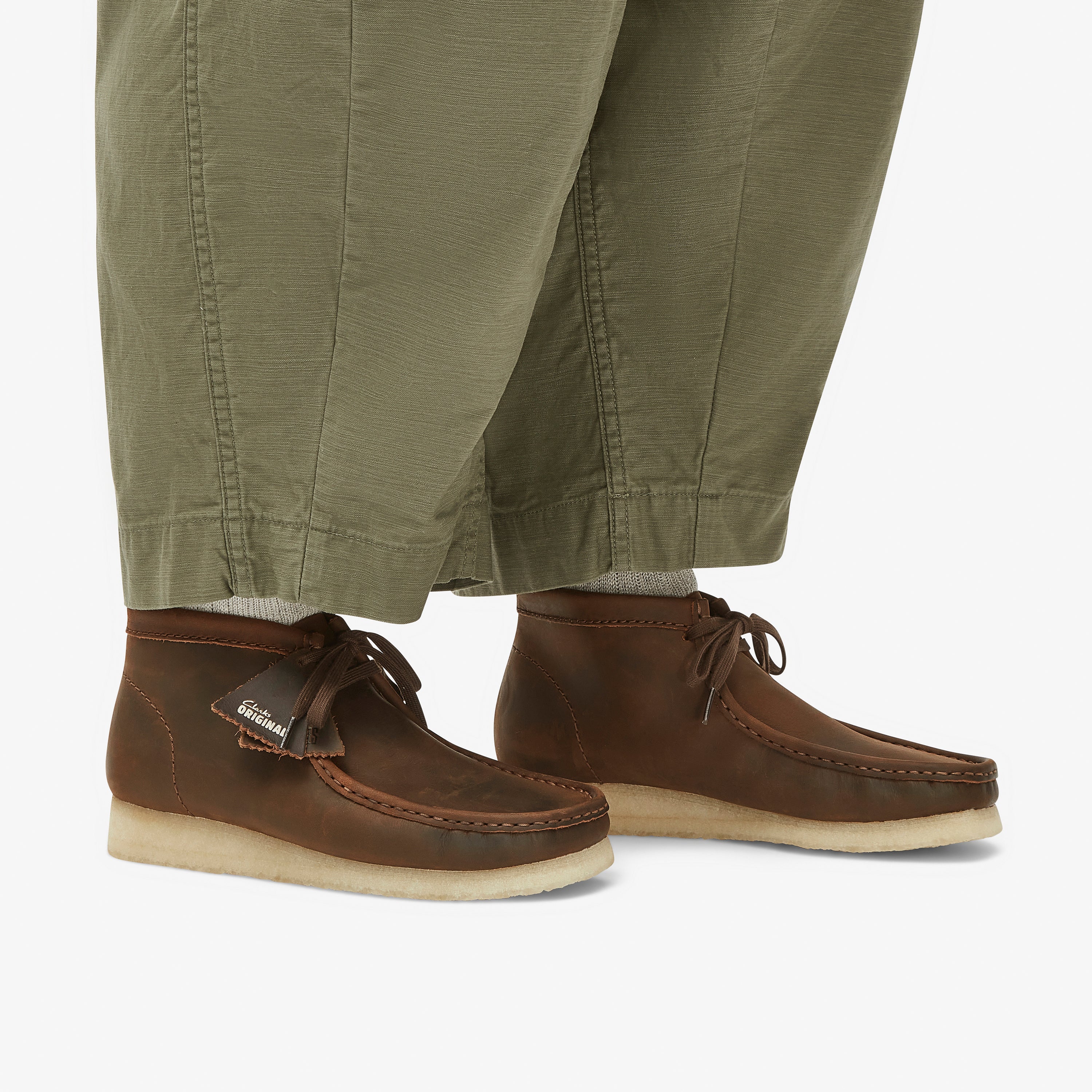 クラークス Clarks Wallabee Boot / メンズ ワラビーブーツ (ビーズワックス)の10枚目