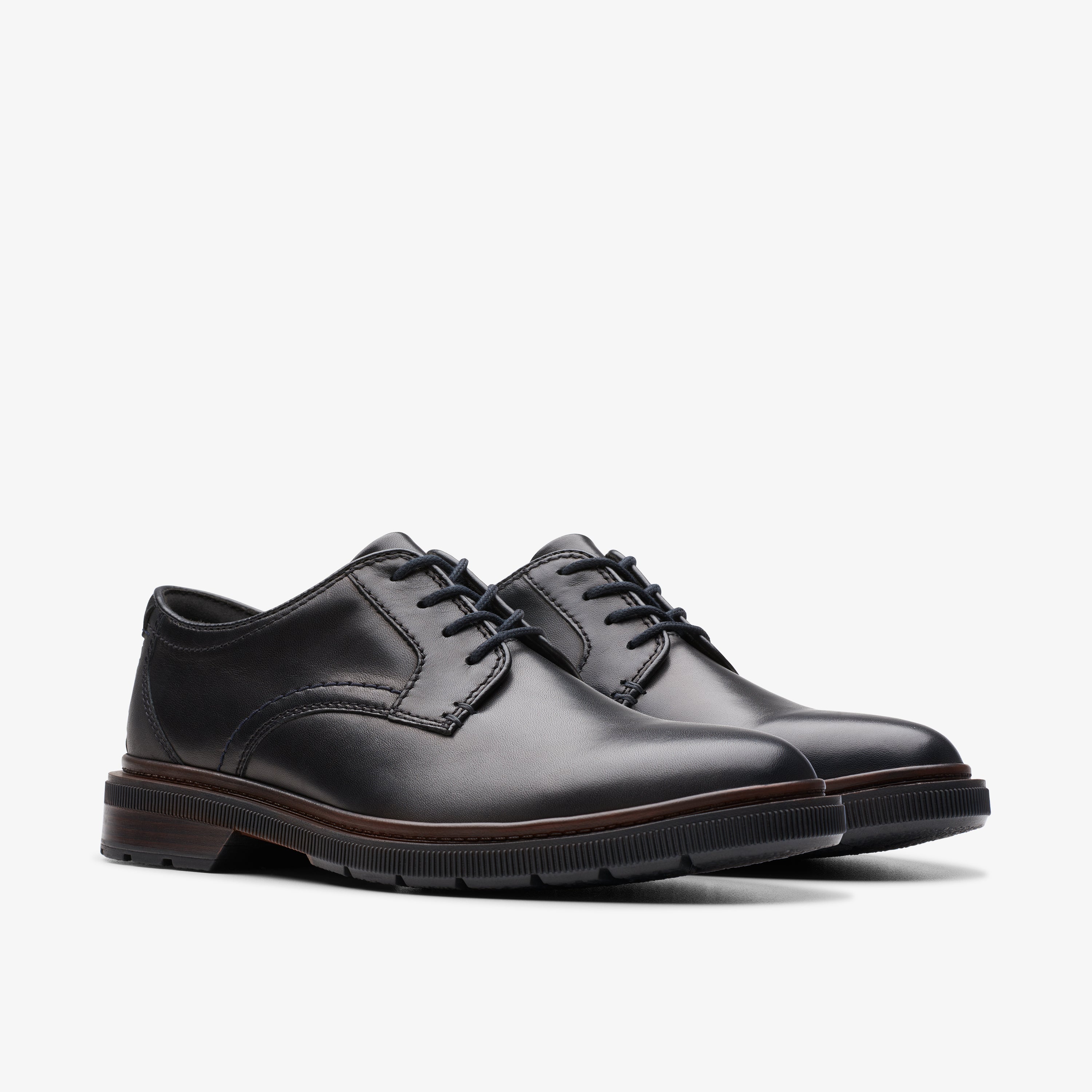 クラークス Clarks Burchill Derby / バーチルダービー (ブラックレザー)の4枚目