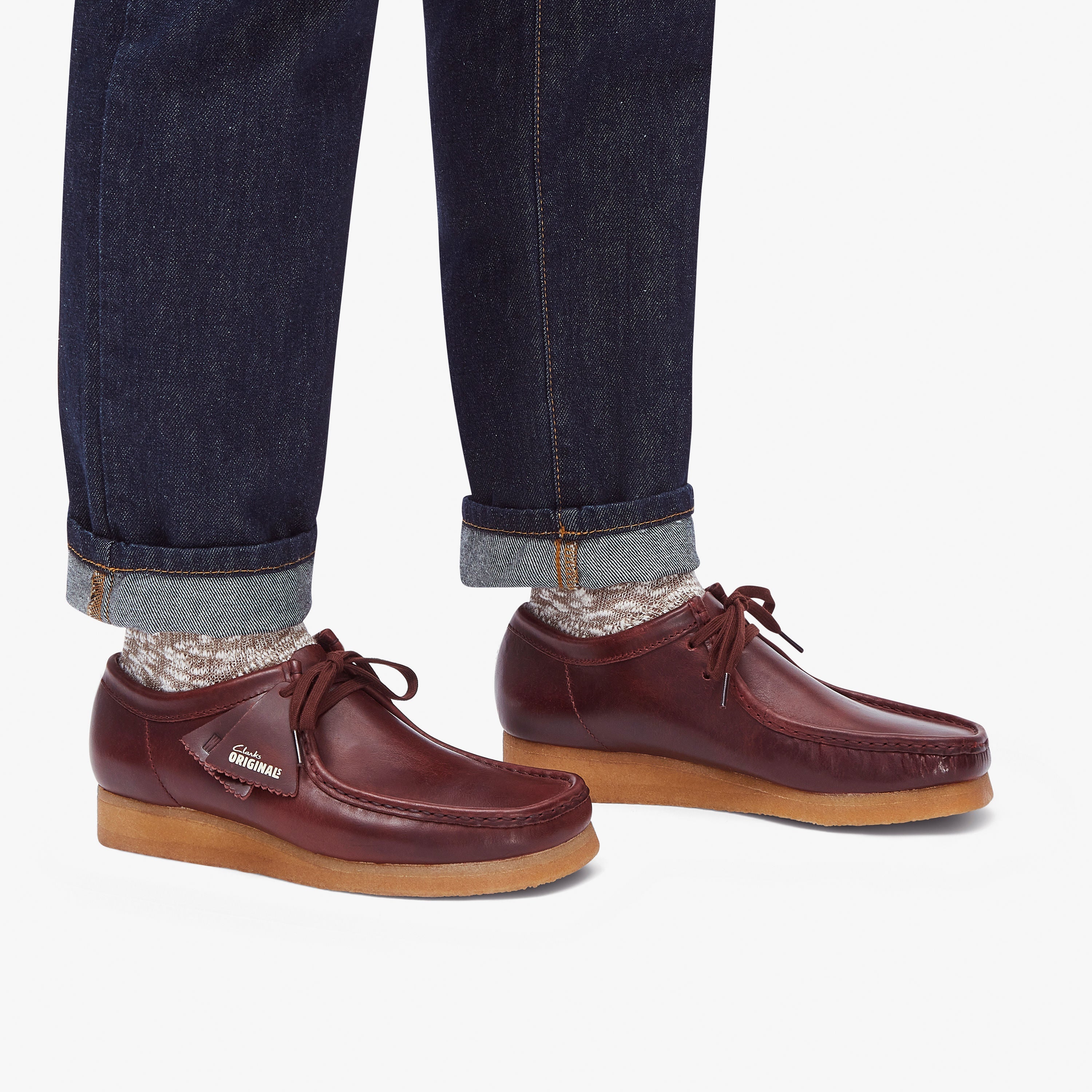Wallabee / メンズ ワラビー (ディープレッドレザー)の7枚目