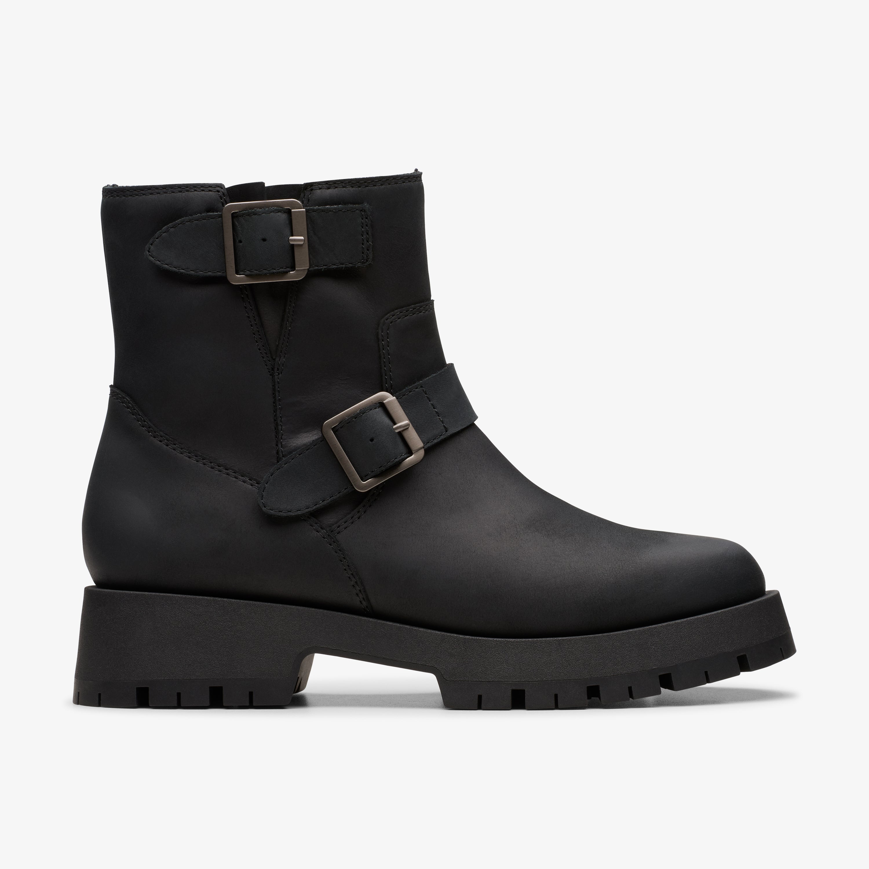 クラークス Clarks Ledwick Haley / レドウィックヘイリー (ブラックオイリーレザー)の1枚目