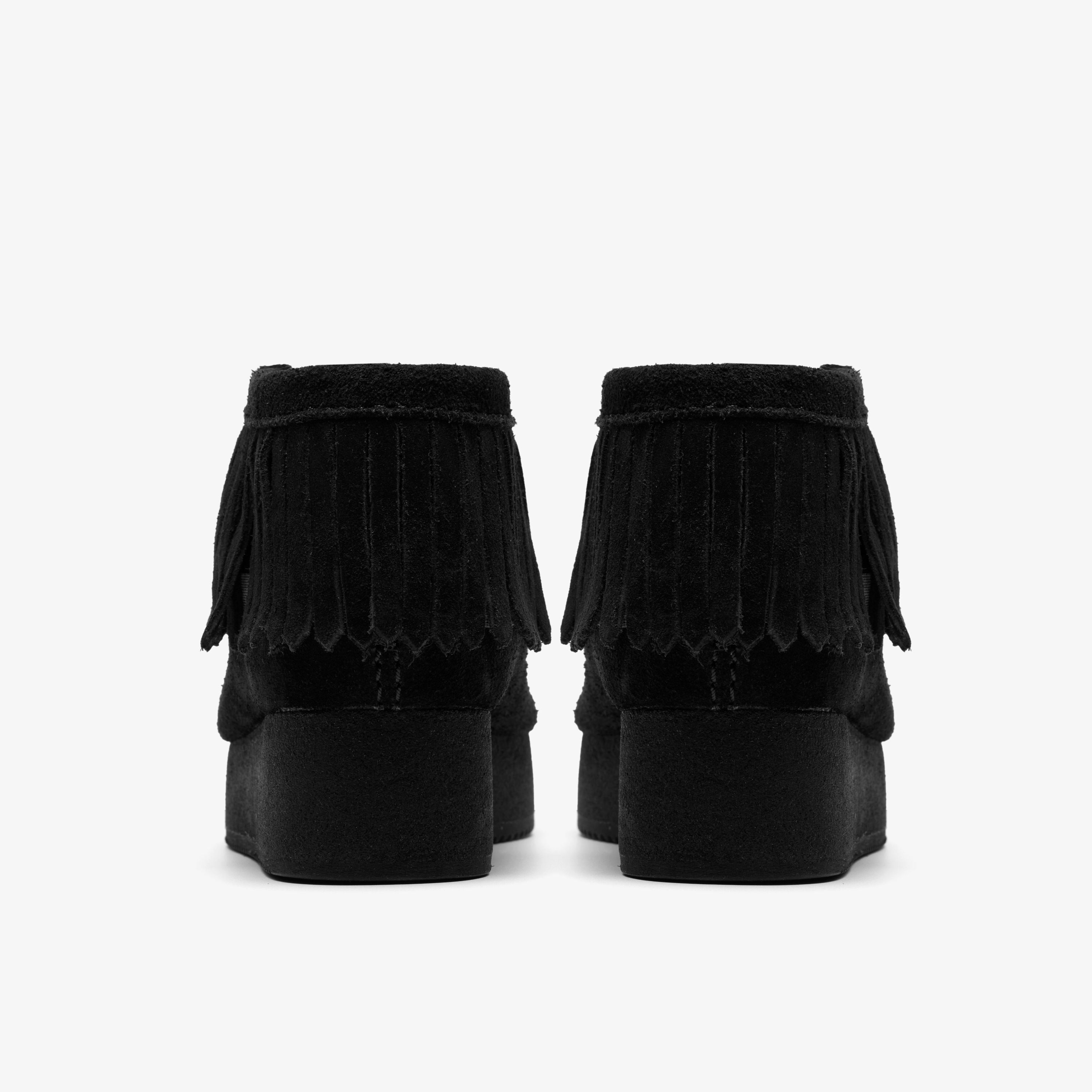 WBWedge Fringe / ワラビーウェッジフリンジ (ブラックスエード)の5枚目