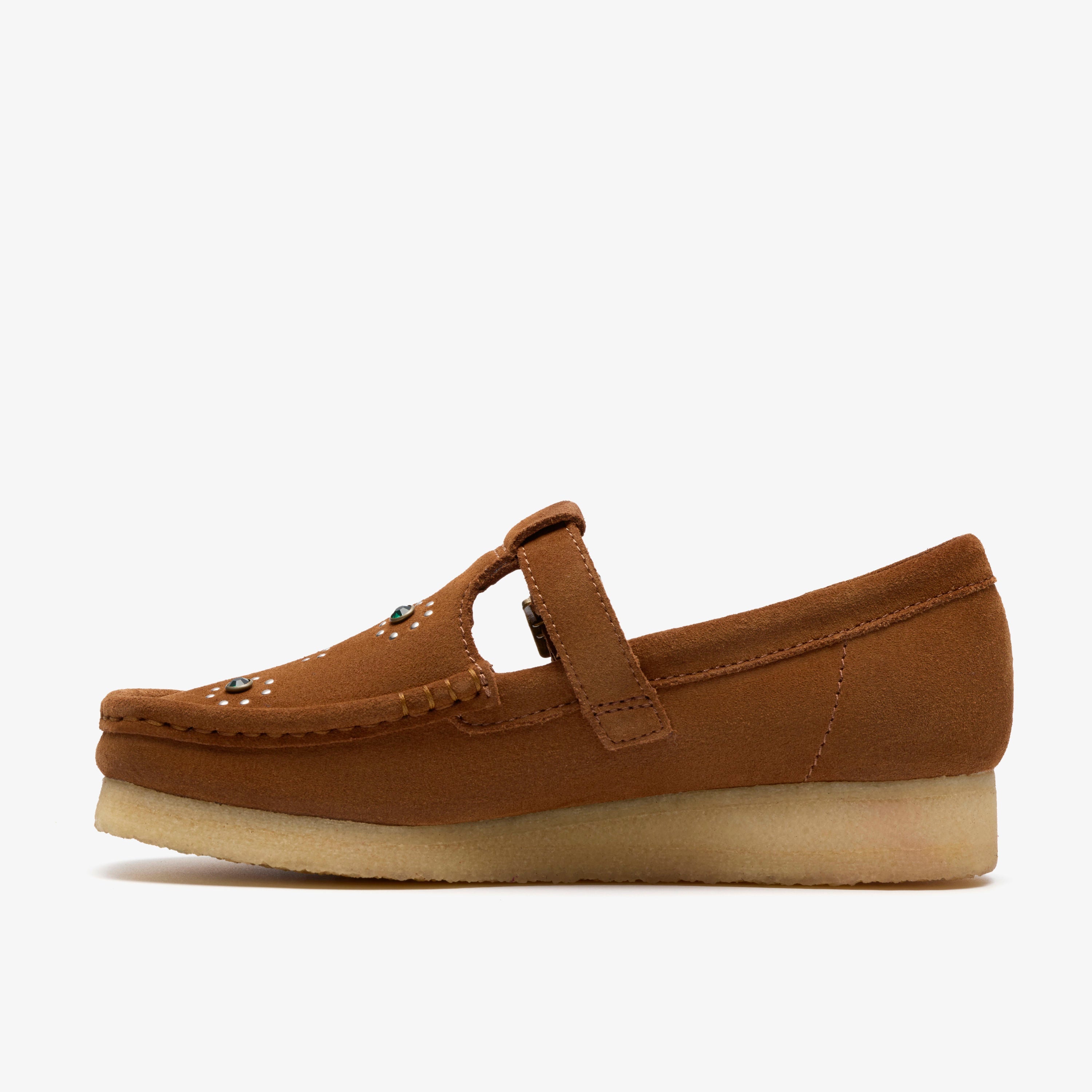 Wallabee T Bar / ワラビーTバー (ブラウン / オレンジスエード)の2枚目
