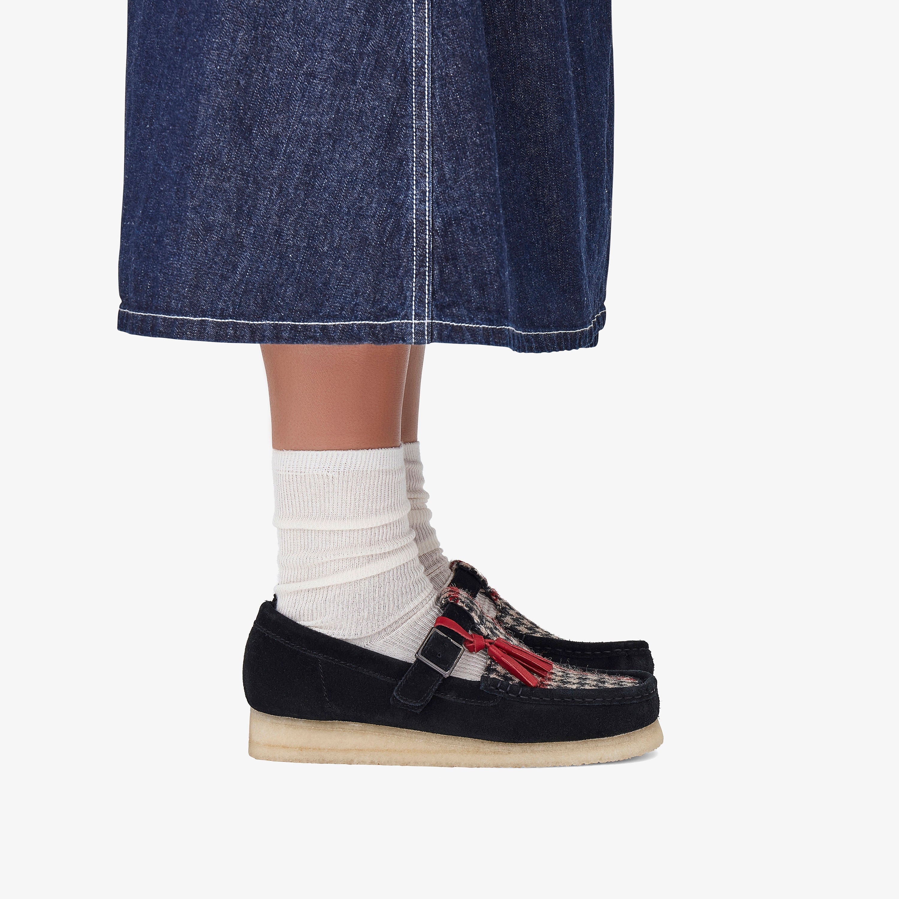Wallabee T Bar / ワラビーTバー (ブラックツイードコンビ)の6枚目