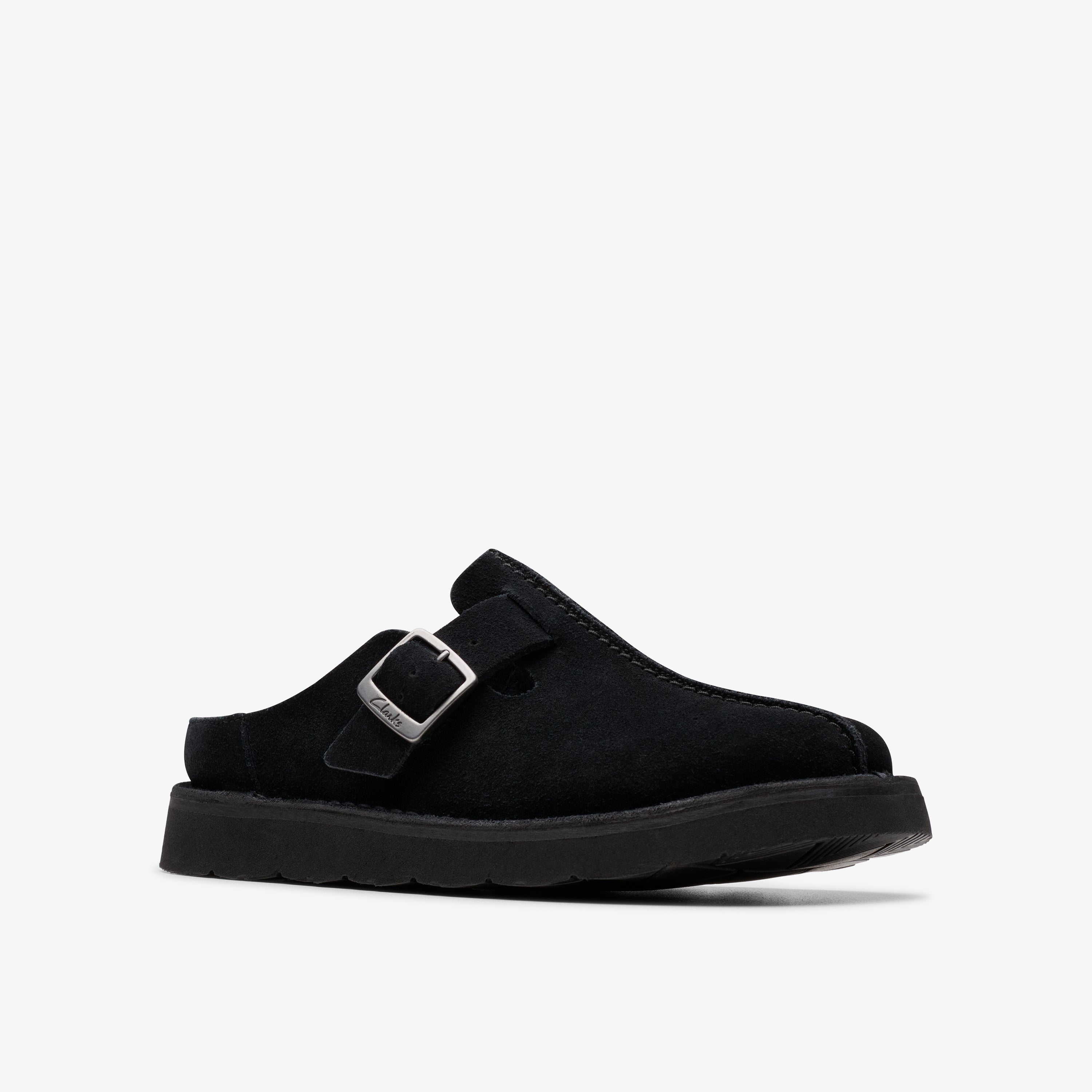 クラークス Clarks Solsbury Mule. / レディースソルスブリーミュール (ブラックスエード)の4枚目