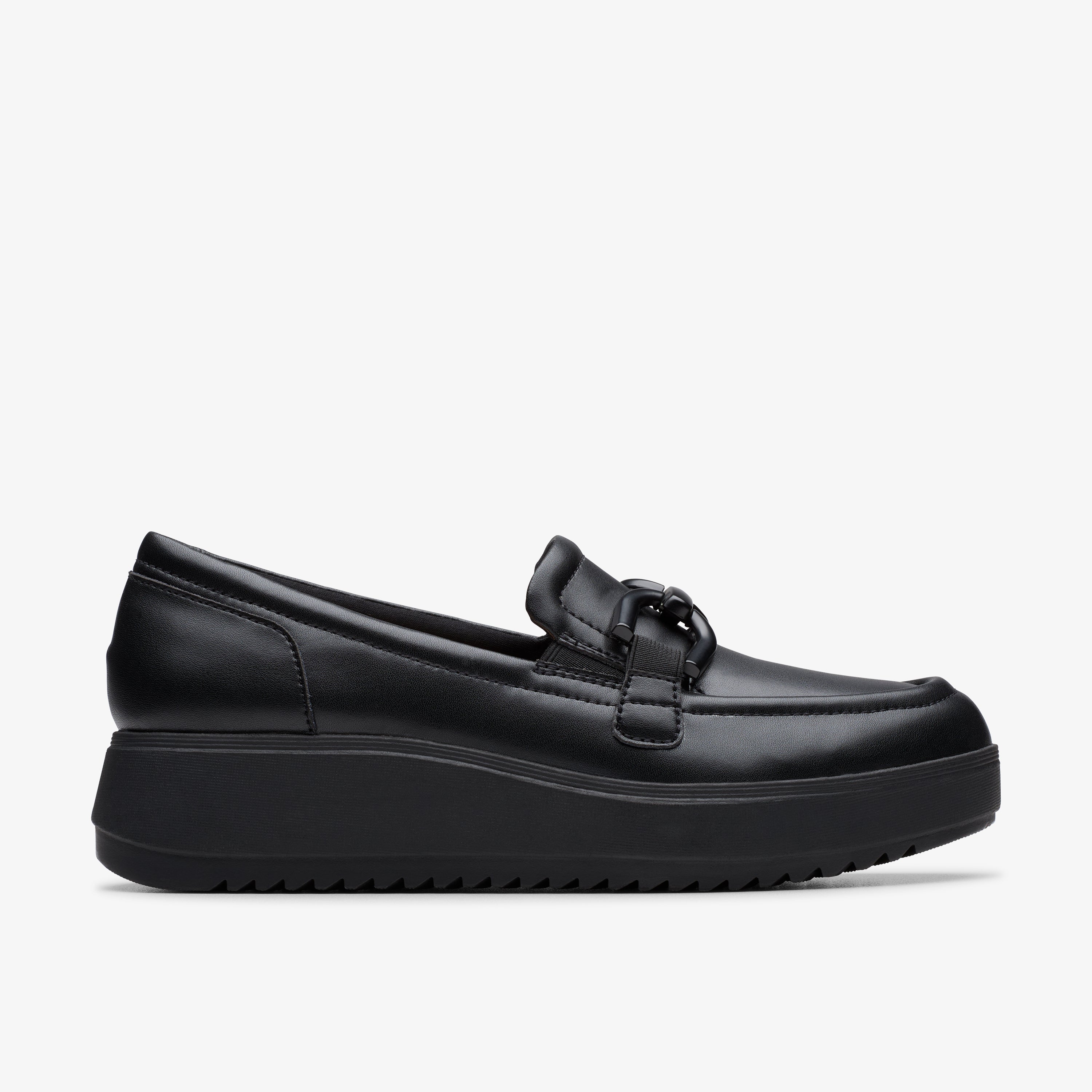 クラークス Clarks Zylah Top / ザイラトップ (ブラックレザー)の1枚目