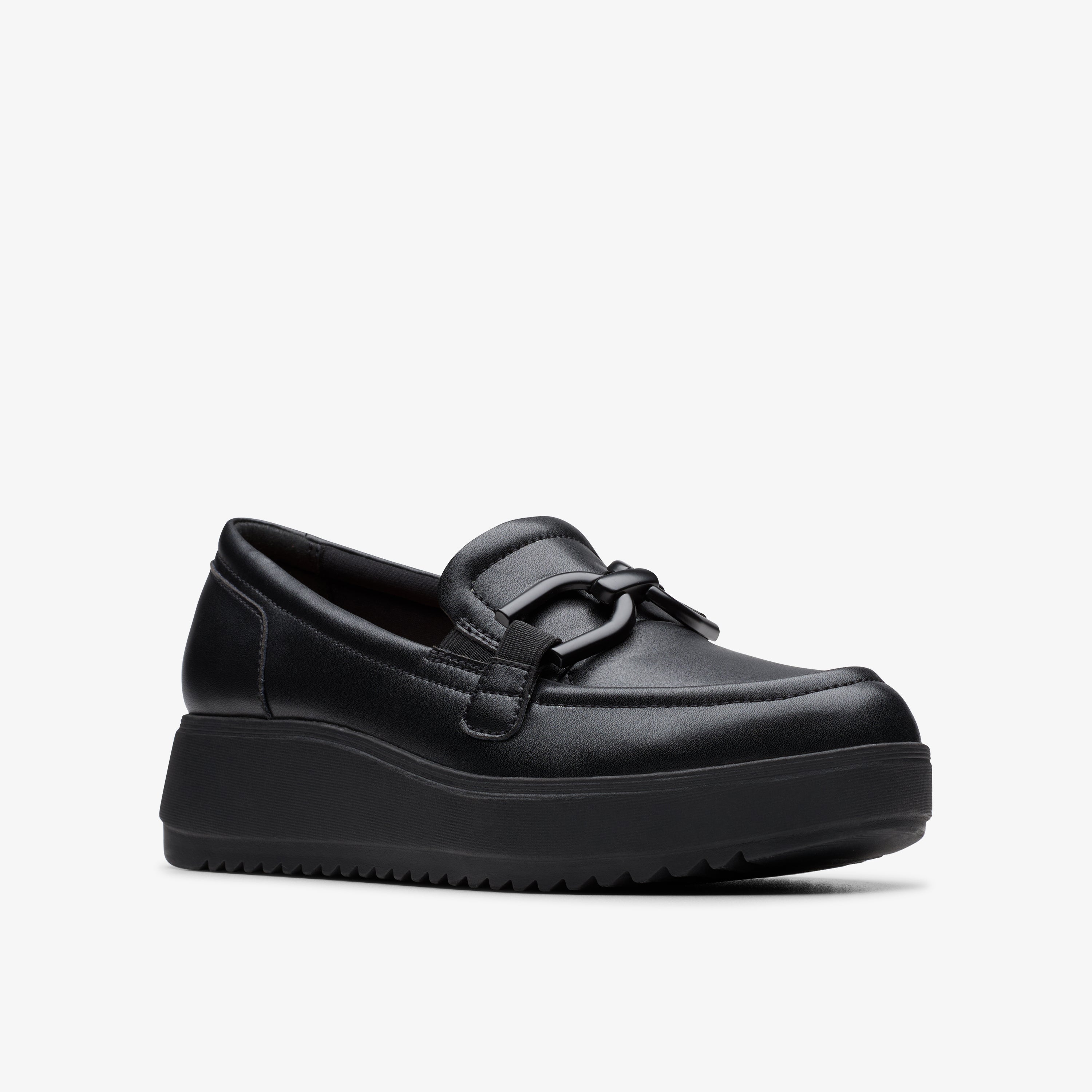 クラークス Clarks Zylah Top / ザイラトップ (ブラックレザー)の4枚目