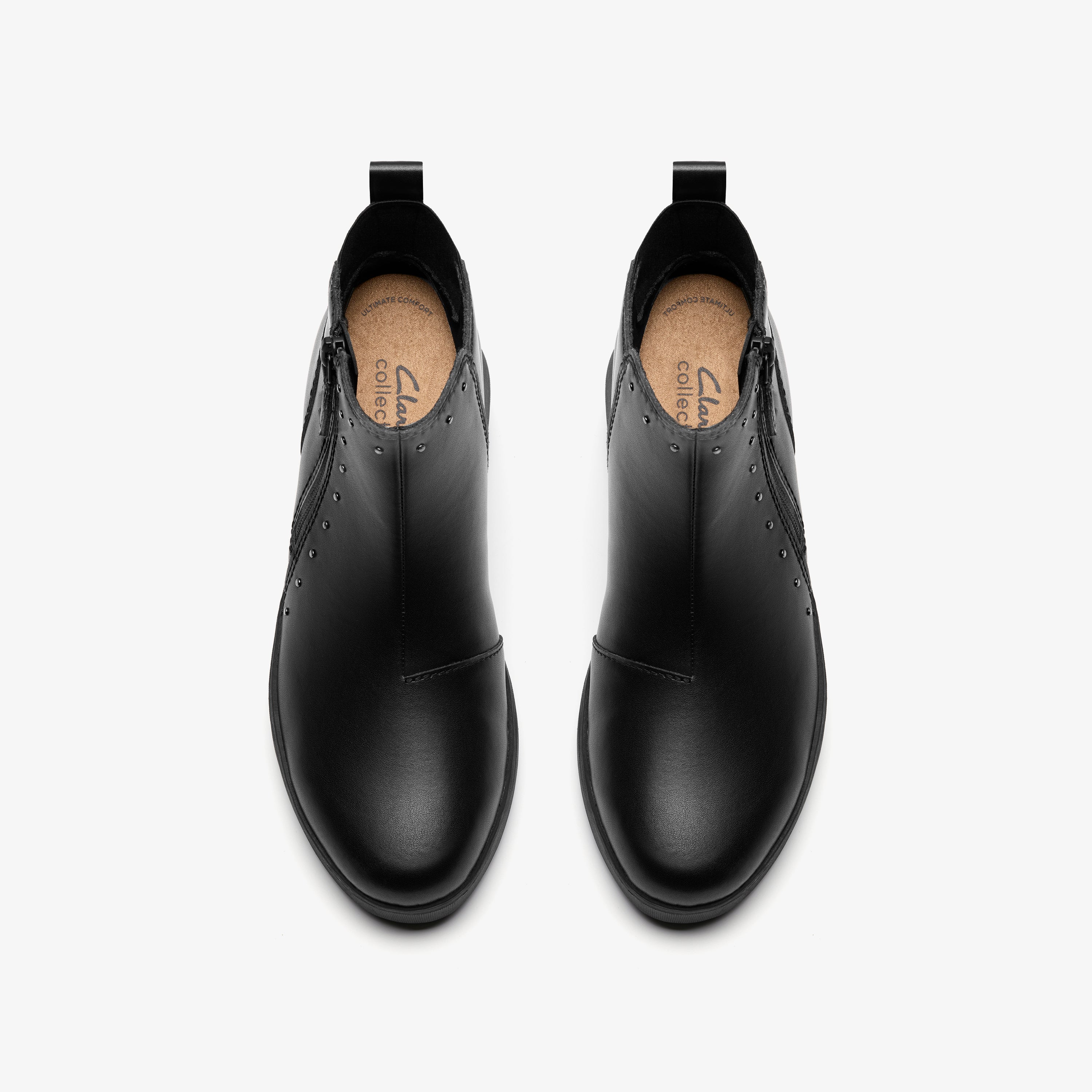 クラークス Clarks Zylah Willow / ザイラウィロー (ブラックレザー)の6枚目