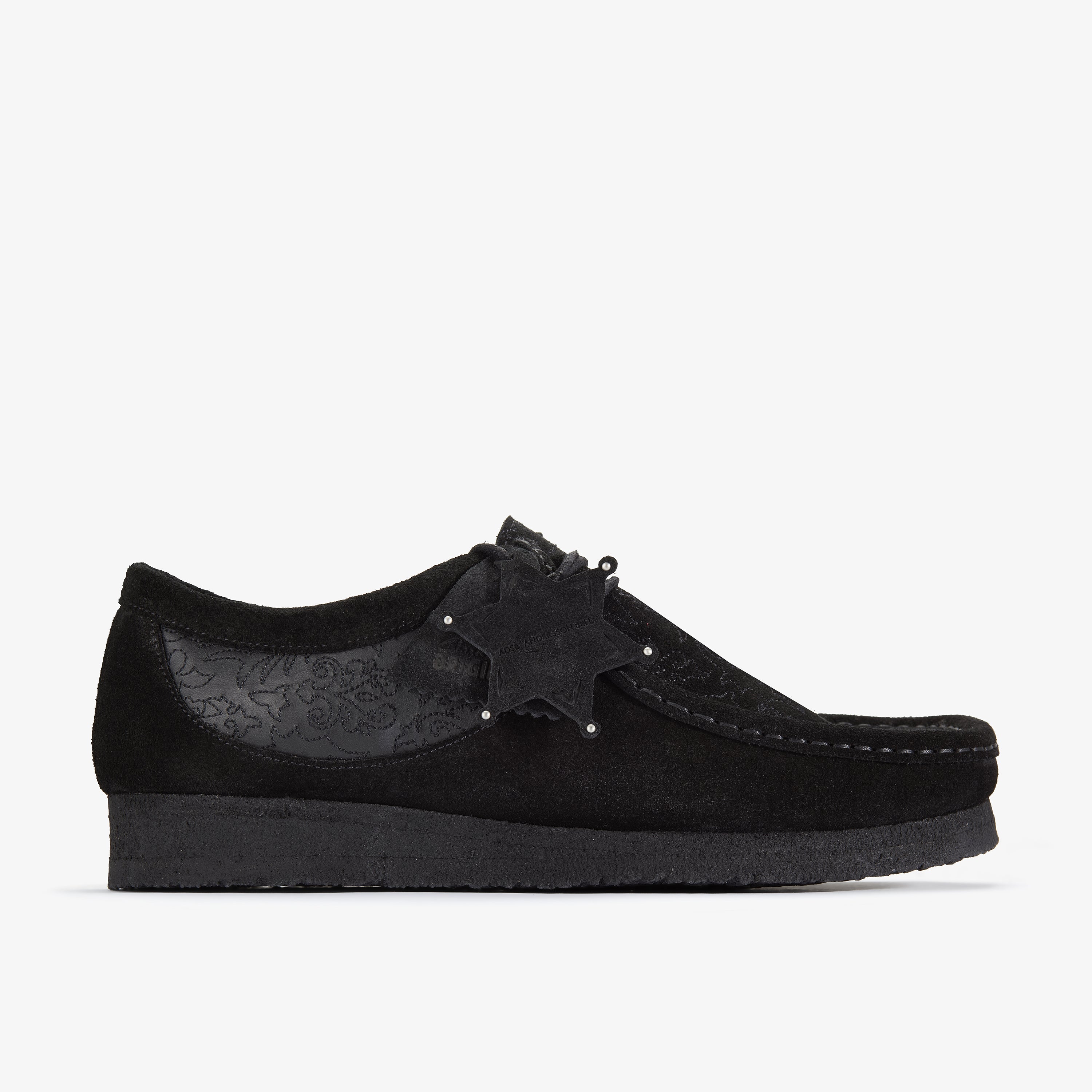 クラークス Clarks Wallabee / メンズ ワラビー (ブラックエンブロイダリー)の1枚目