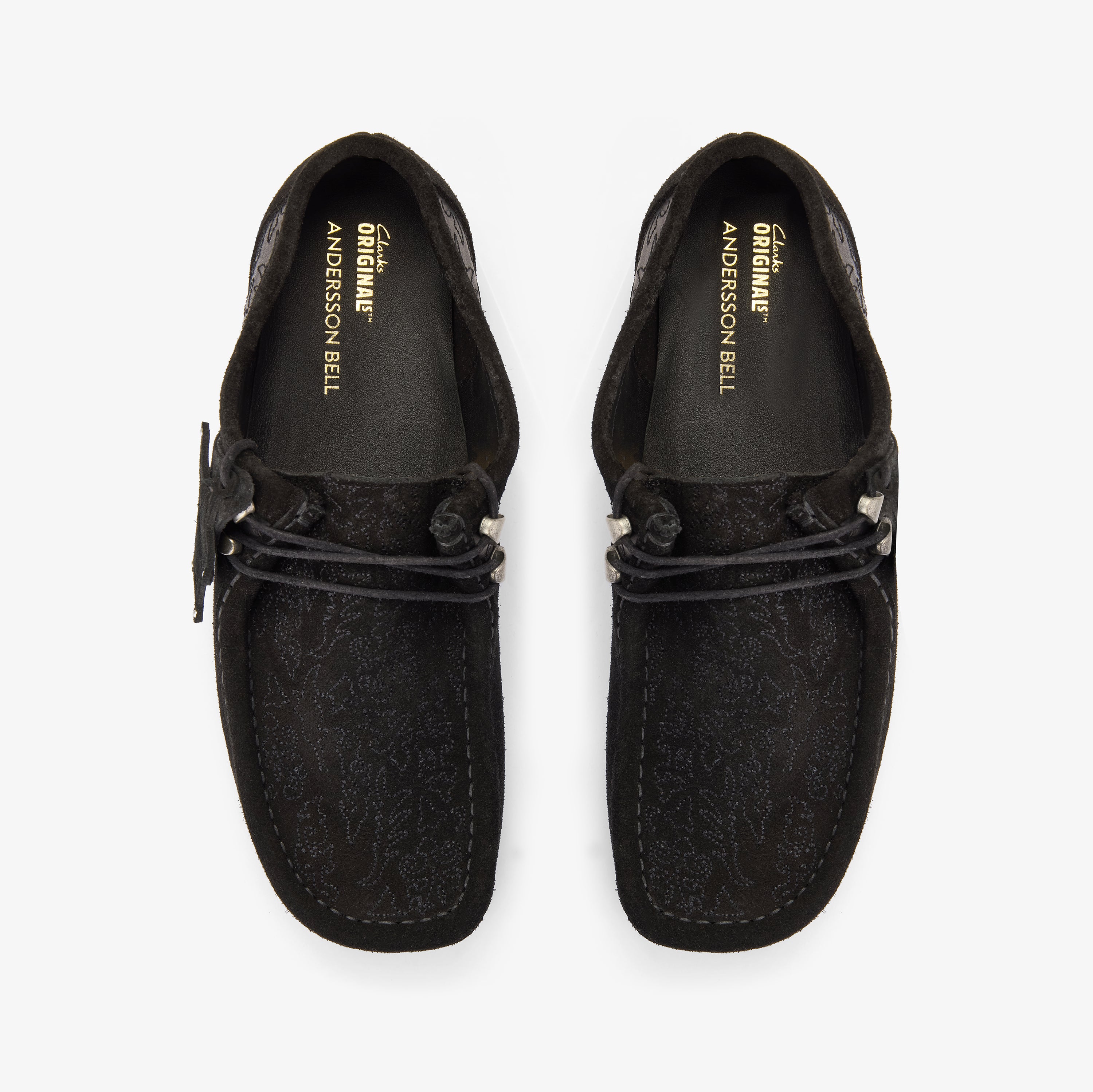 クラークス Clarks Wallabee / メンズ ワラビー (ブラックエンブロイダリー)の6枚目