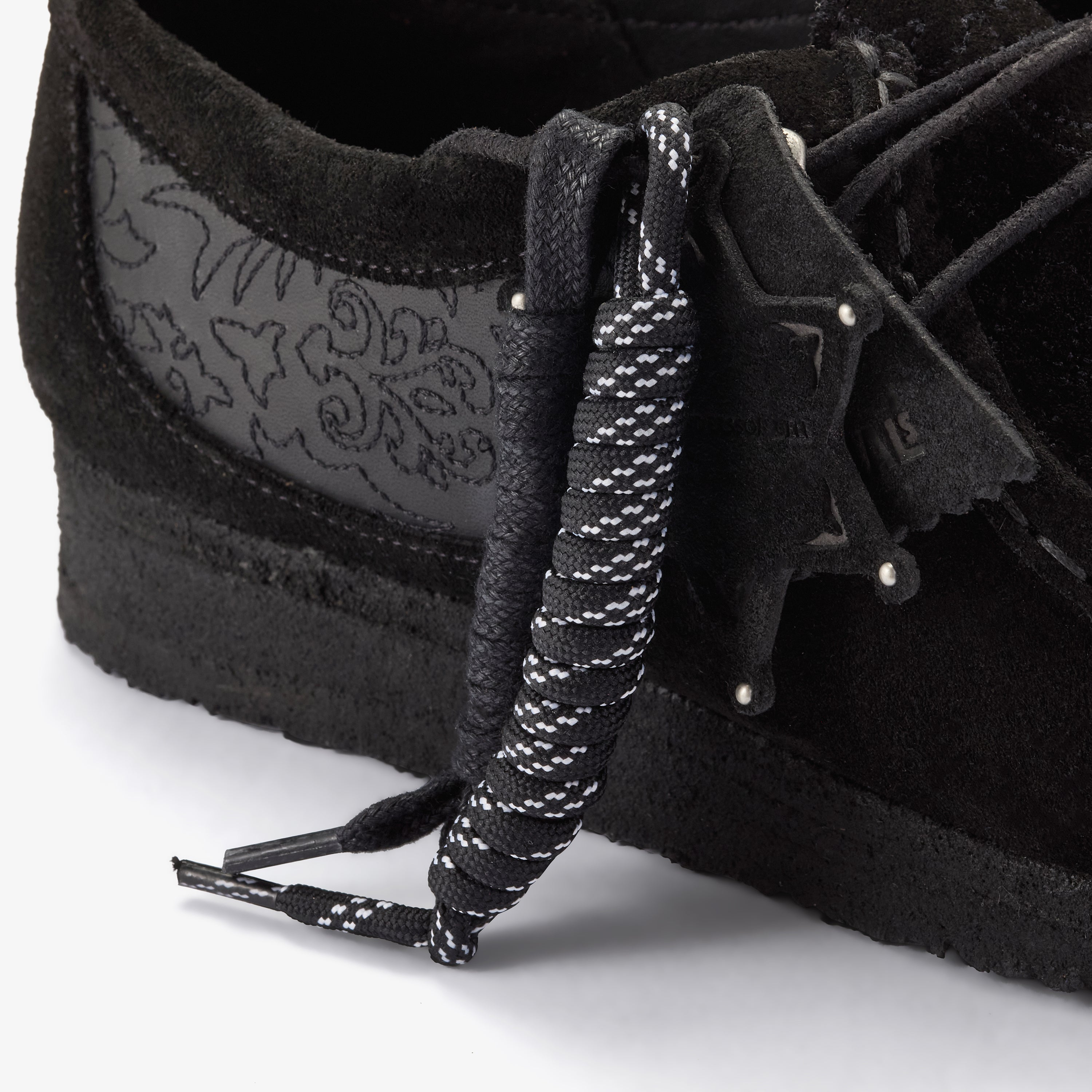 クラークス Clarks Wallabee / メンズ ワラビー (ブラックエンブロイダリー)の7枚目