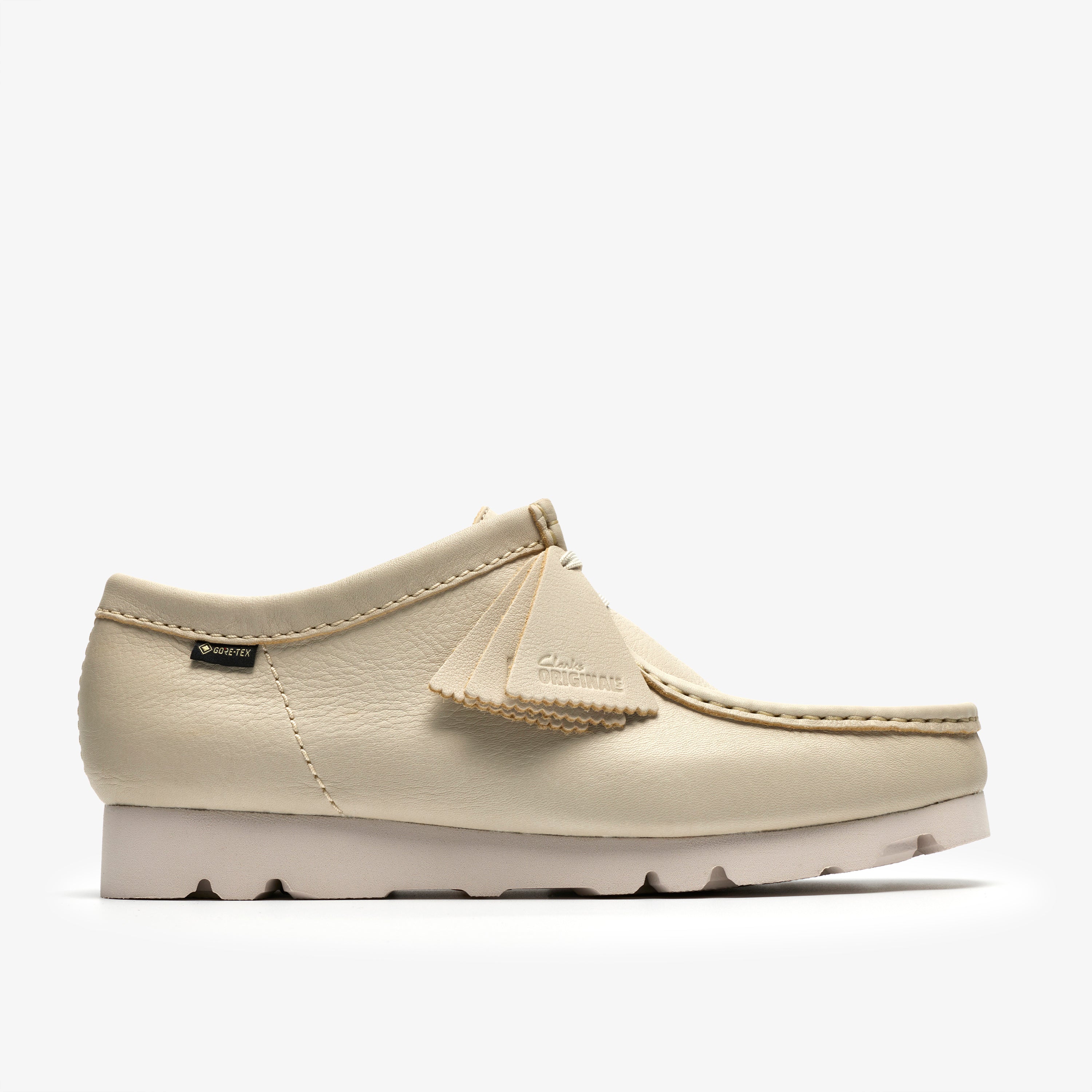 クラークス Clarks WallabeeGTX / メンズ ワラビーゴアテックス (ホワイトレザー)の1枚目