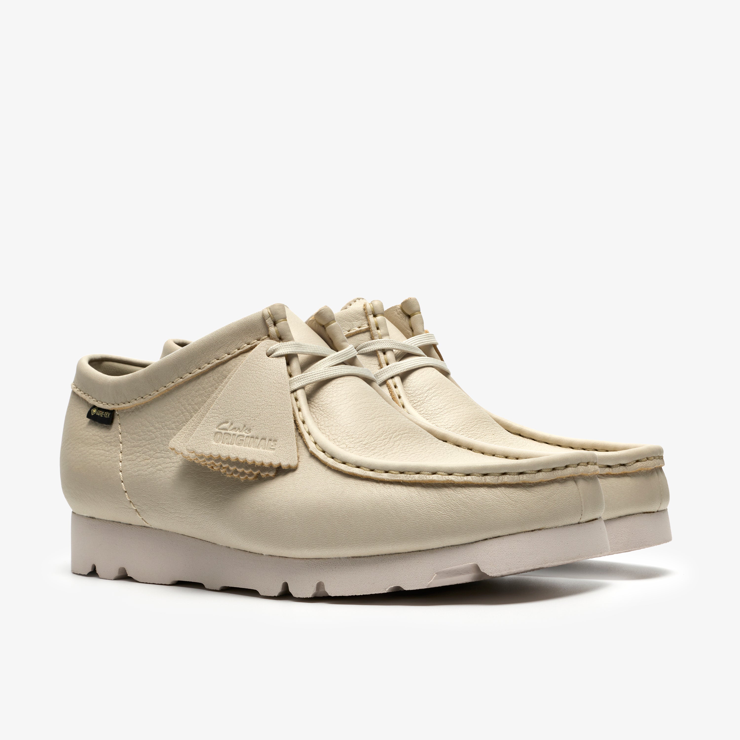 クラークス Clarks WallabeeGTX / メンズ ワラビーゴアテックス (ホワイトレザー)の4枚目