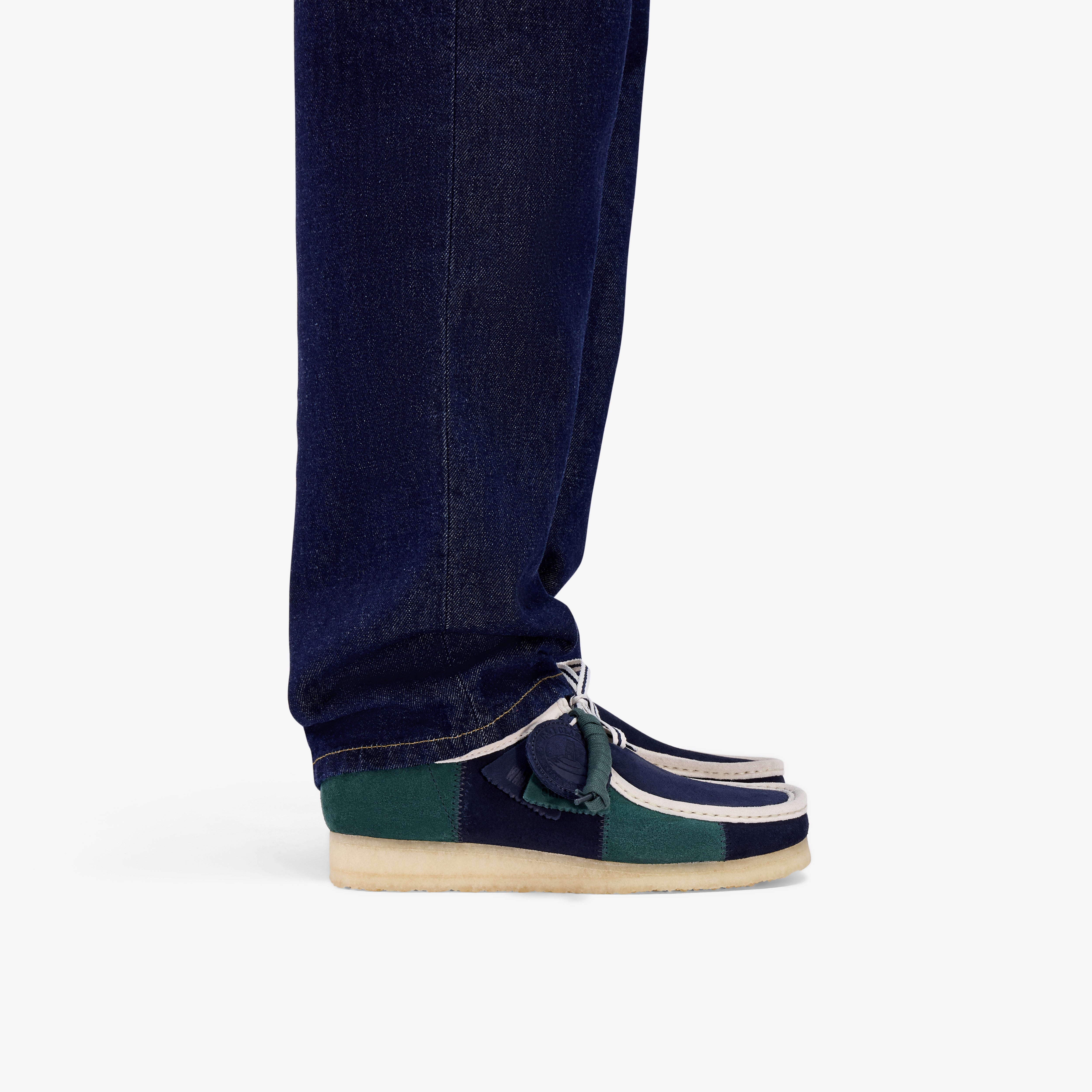 クラークス Clarks Wallabee / メンズ ワラビー (ブルー/グリーンストライプ)の9枚目