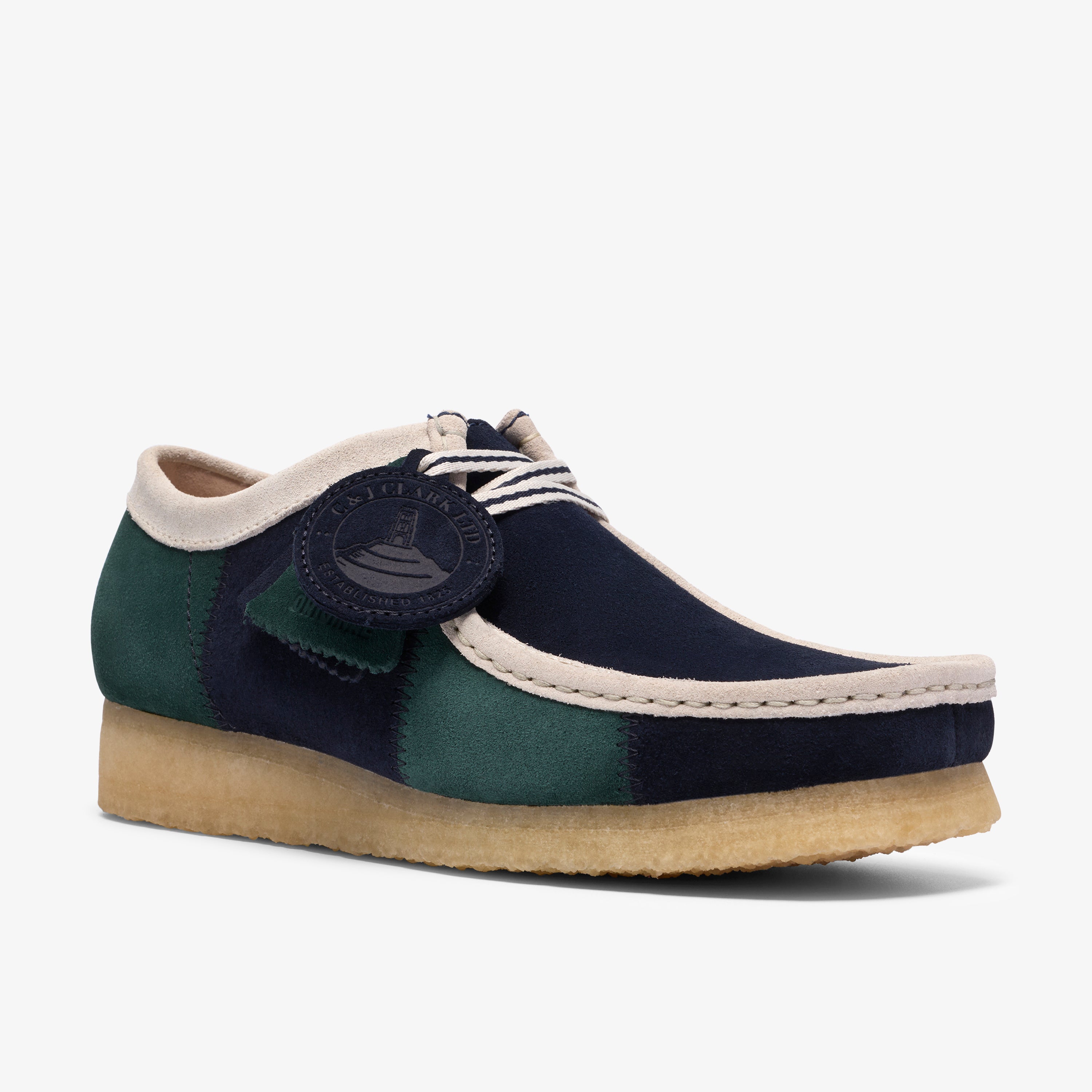 クラークス Clarks Wallabee / メンズ ワラビー (ブルー/グリーンストライプ)の7枚目