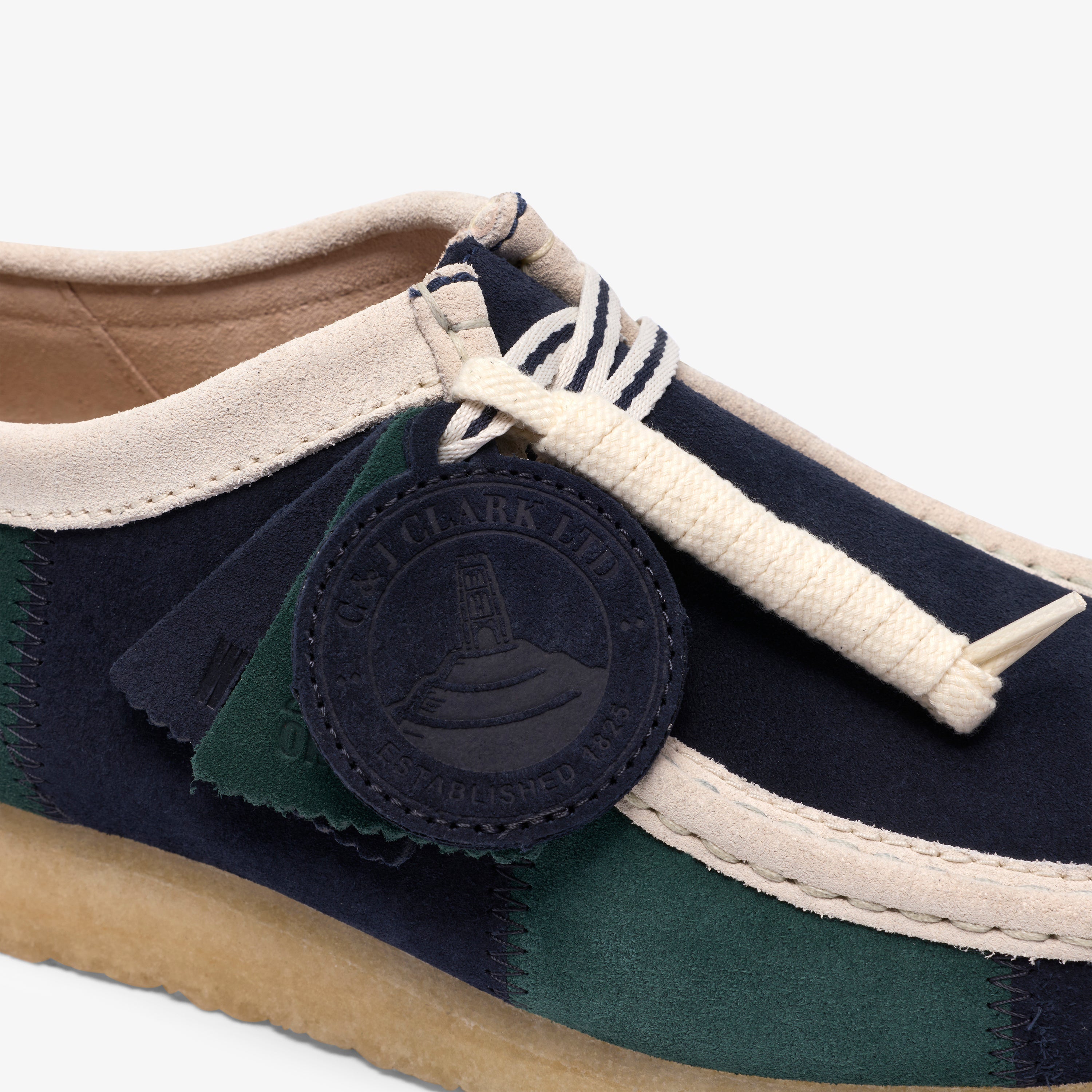 クラークス Clarks Wallabee / メンズ ワラビー (ブルー/グリーンストライプ)の8枚目