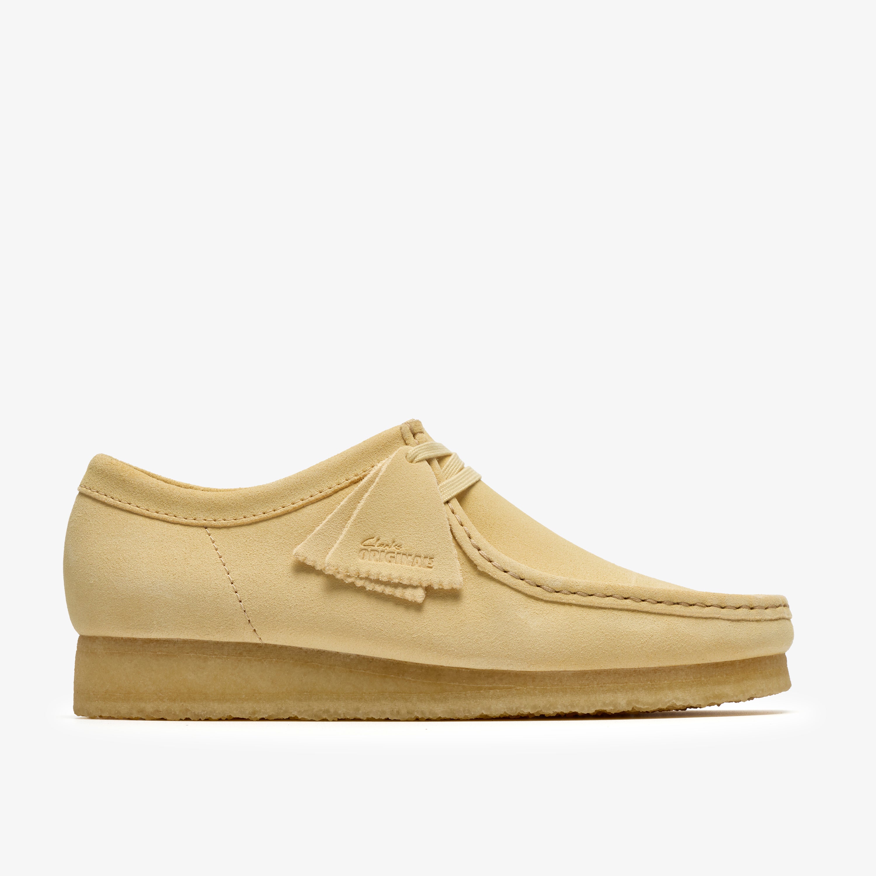 クラークス Clarks Wallabee / メンズ ワラビー (ペールイエロースエード)の1枚目