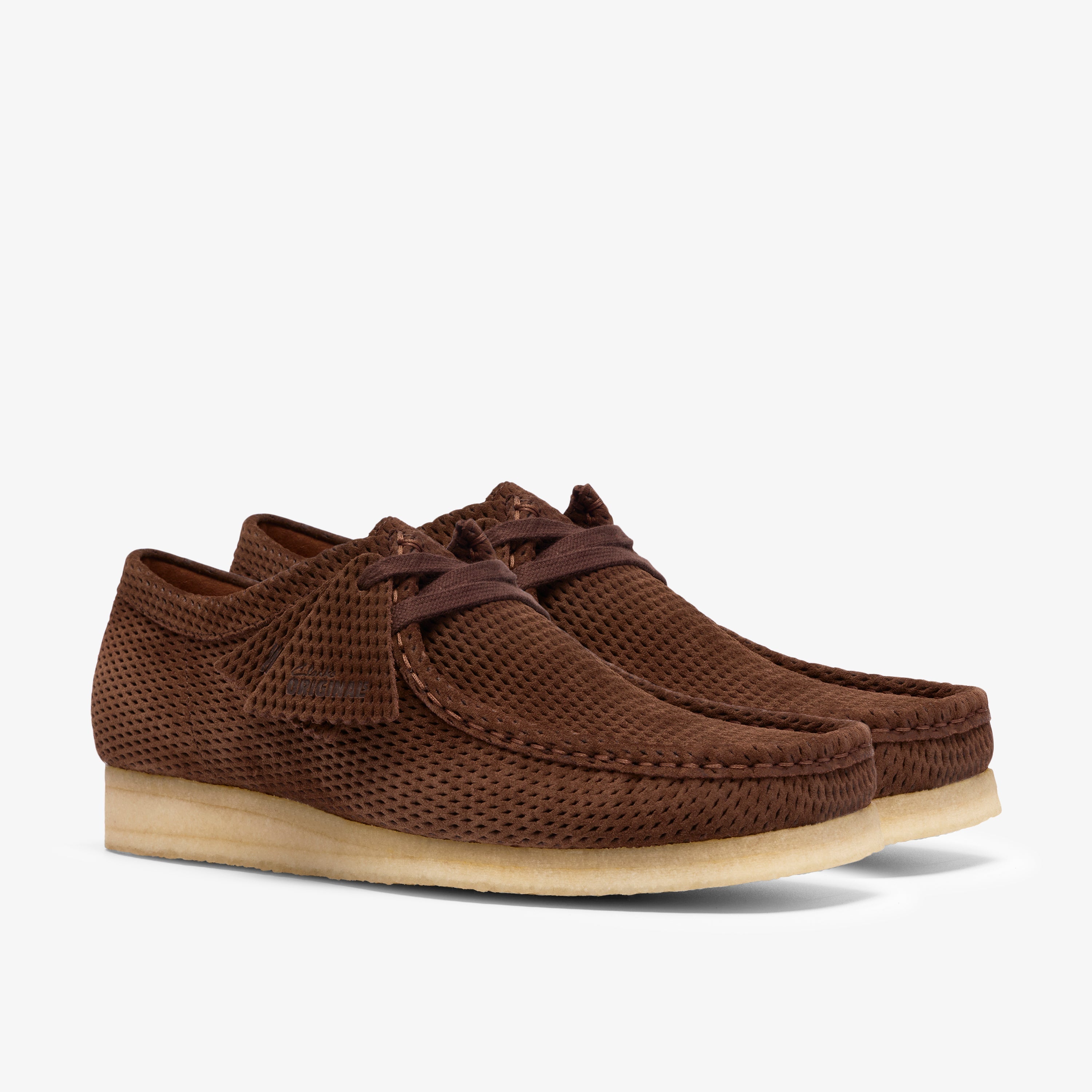クラークス Clarks Wallabee / メンズ ワラビー (ブラウンパーフォレーテッド)の4枚目