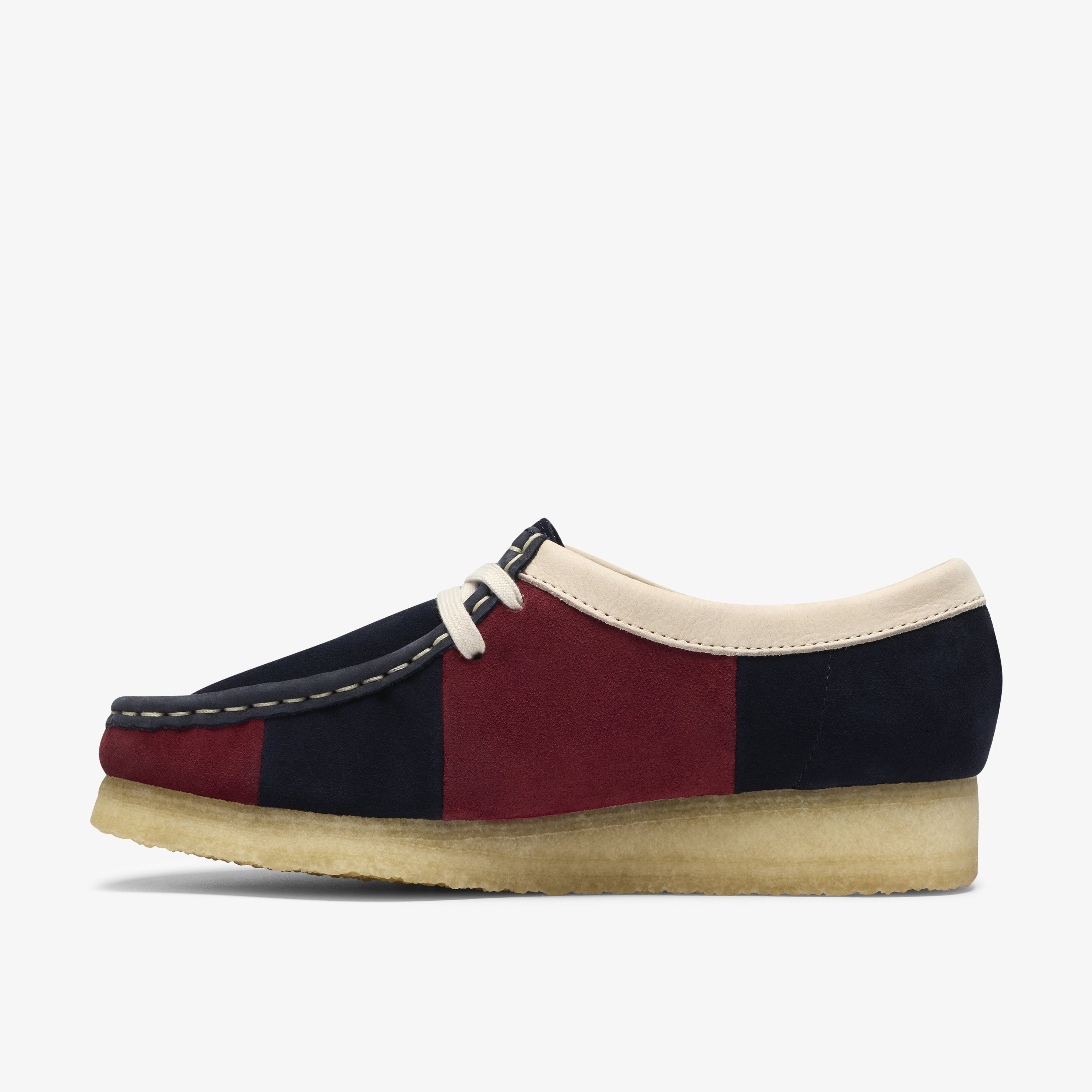 クラークス Clarks Wallabee. / レディース ワラビー (ネイビーストライプ)の2枚目