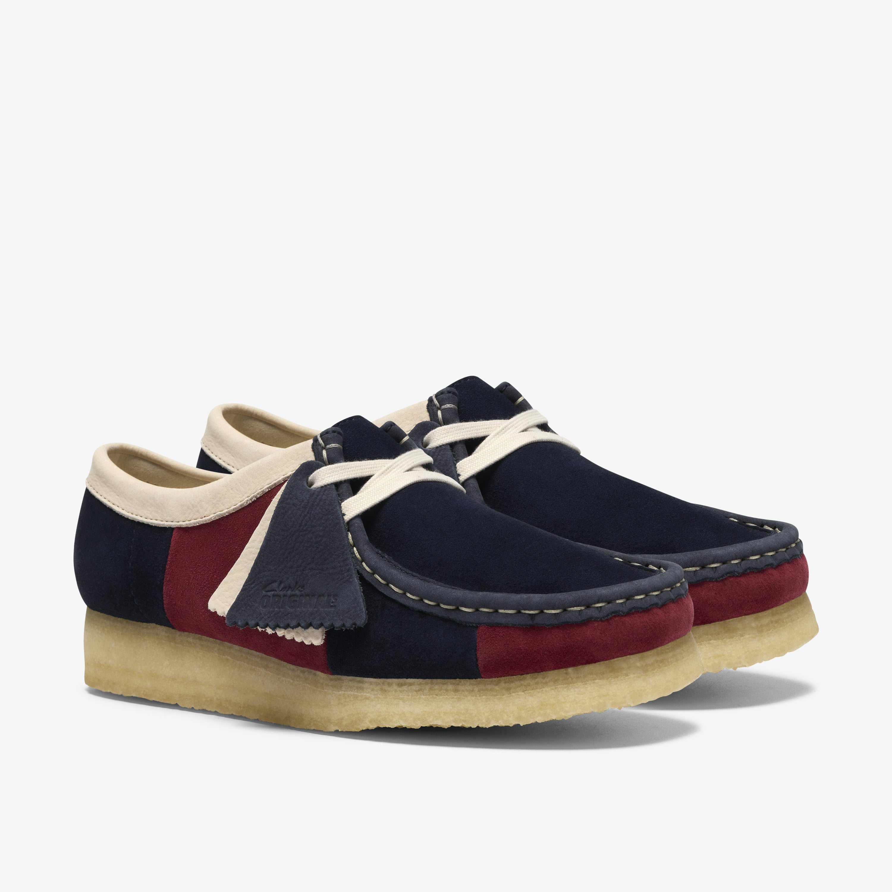 クラークス Clarks Wallabee. / レディース ワラビー (ネイビーストライプ)の4枚目