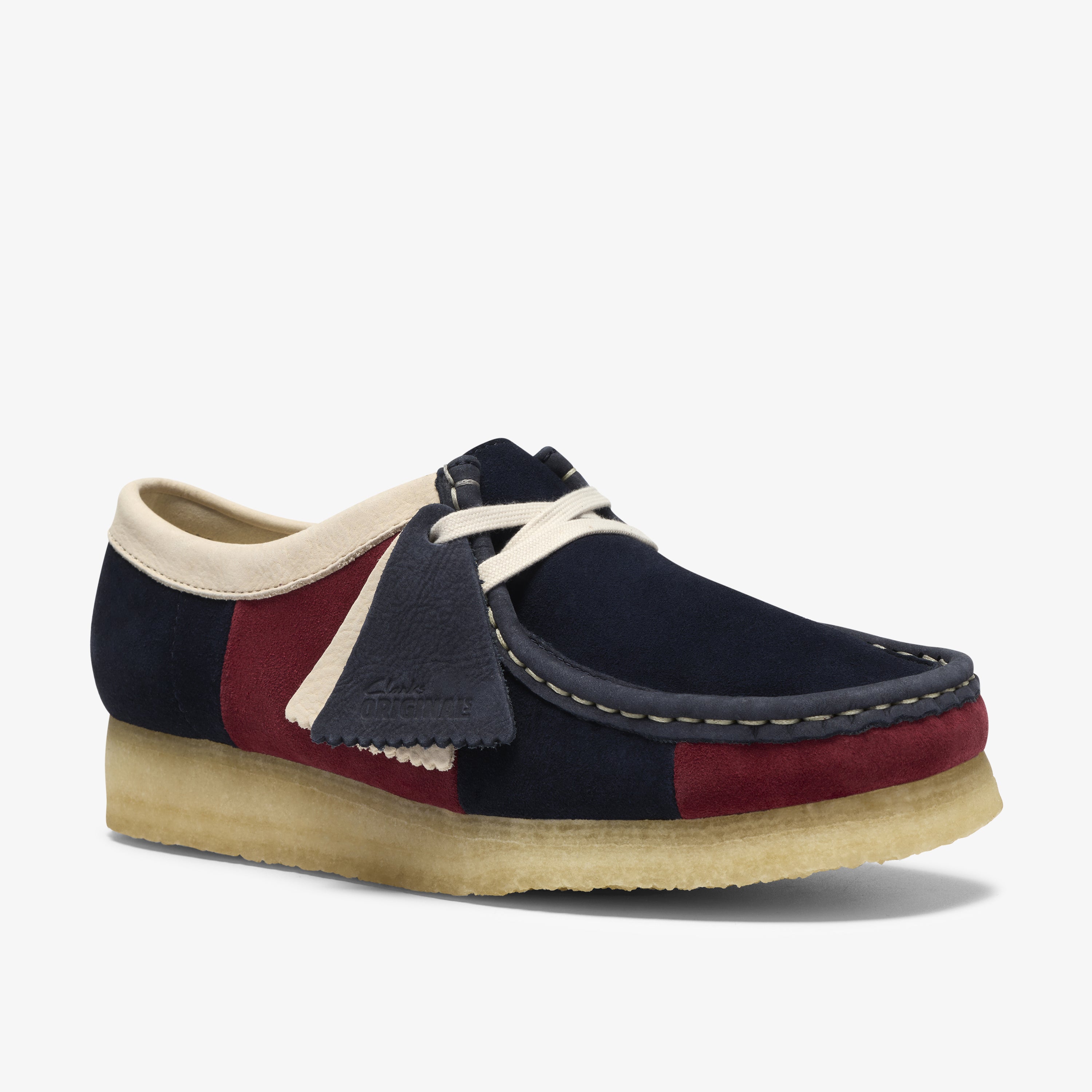 クラークス Clarks Wallabee. / レディース ワラビー (ネイビーストライプ)の7枚目