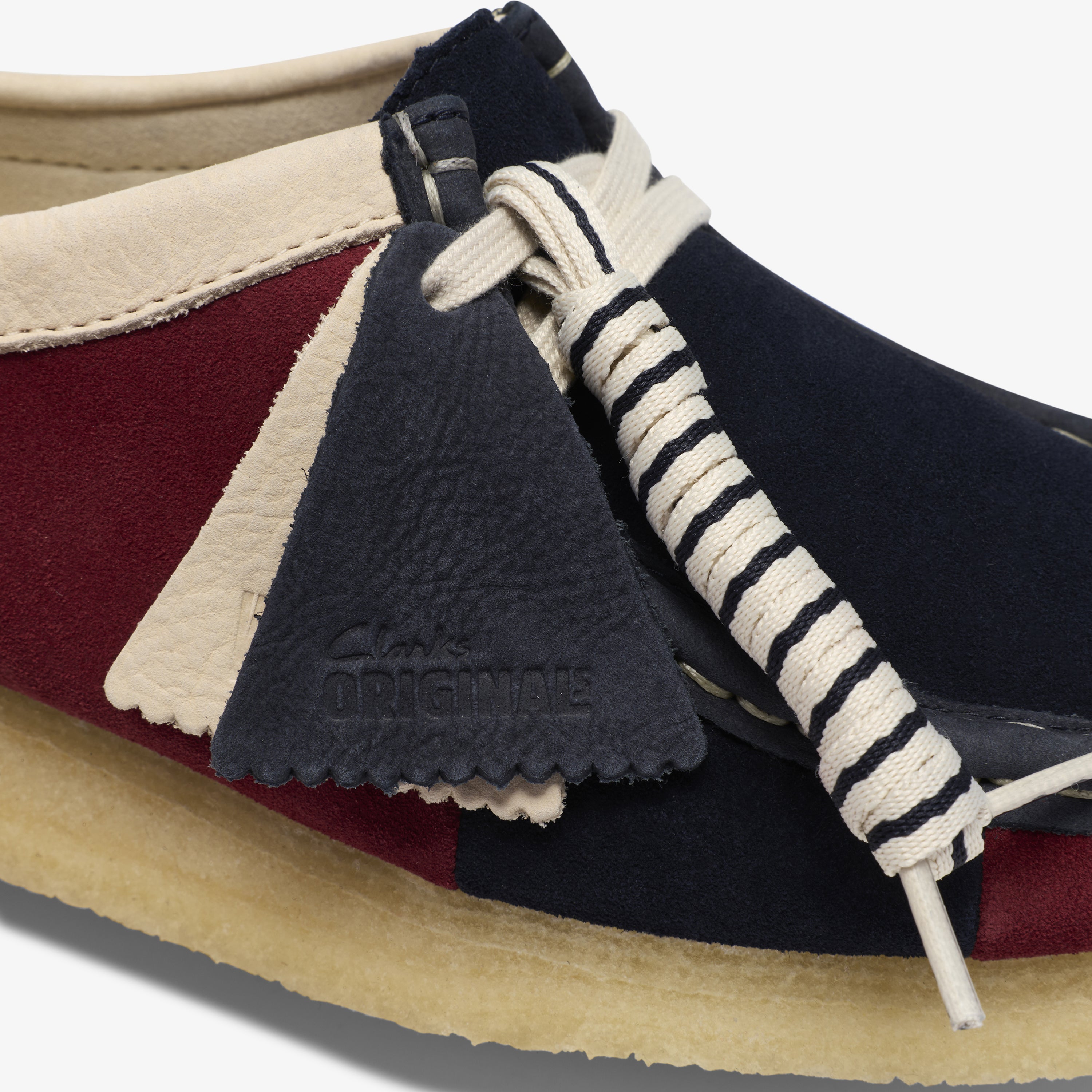 クラークス Clarks Wallabee. / レディース ワラビー (ネイビーストライプ)の8枚目