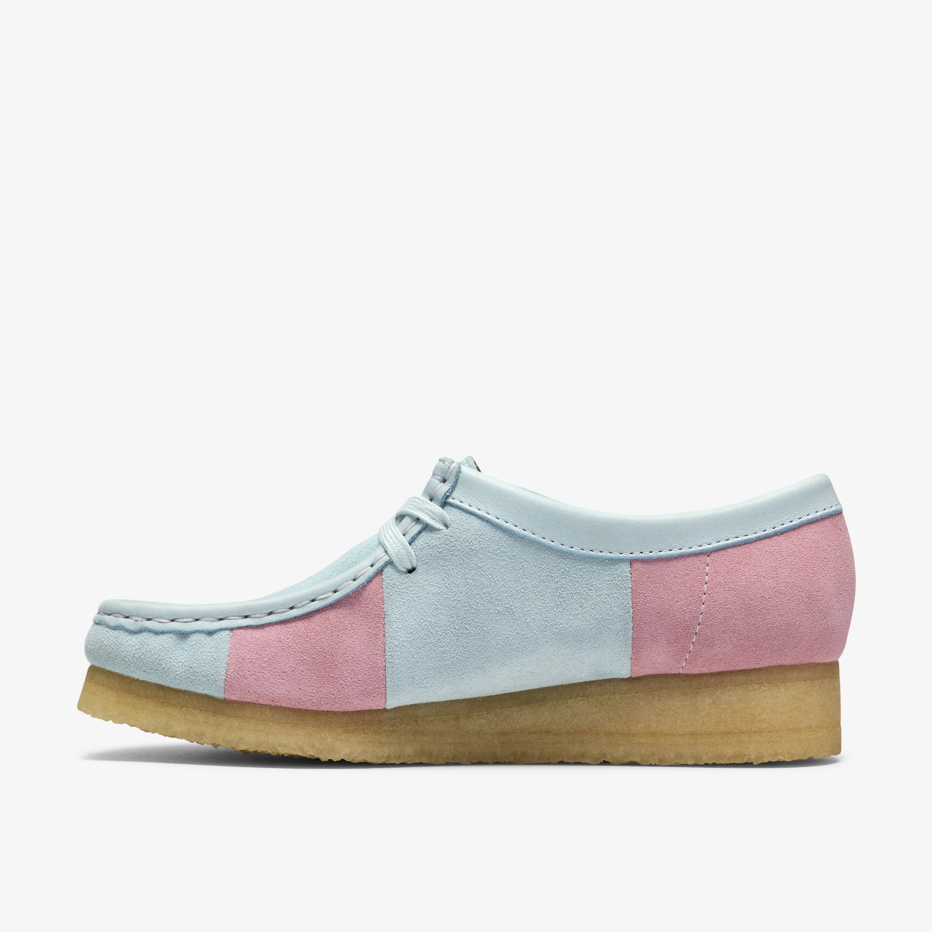 クラークス Clarks Wallabee. / レディース ワラビー (ペールブルーストライプ)の2枚目