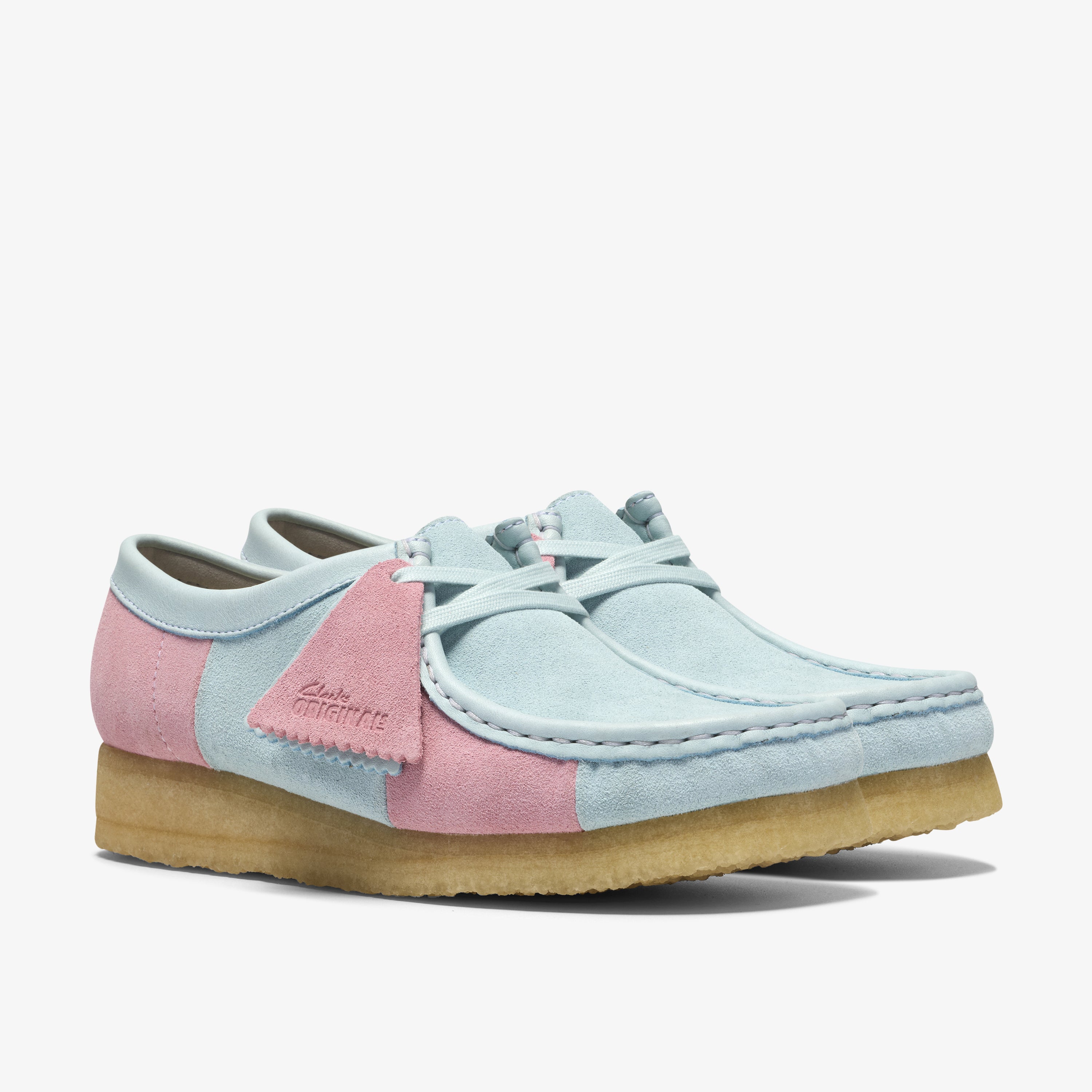 クラークス Clarks Wallabee. / レディース ワラビー (ペールブルーストライプ)の4枚目