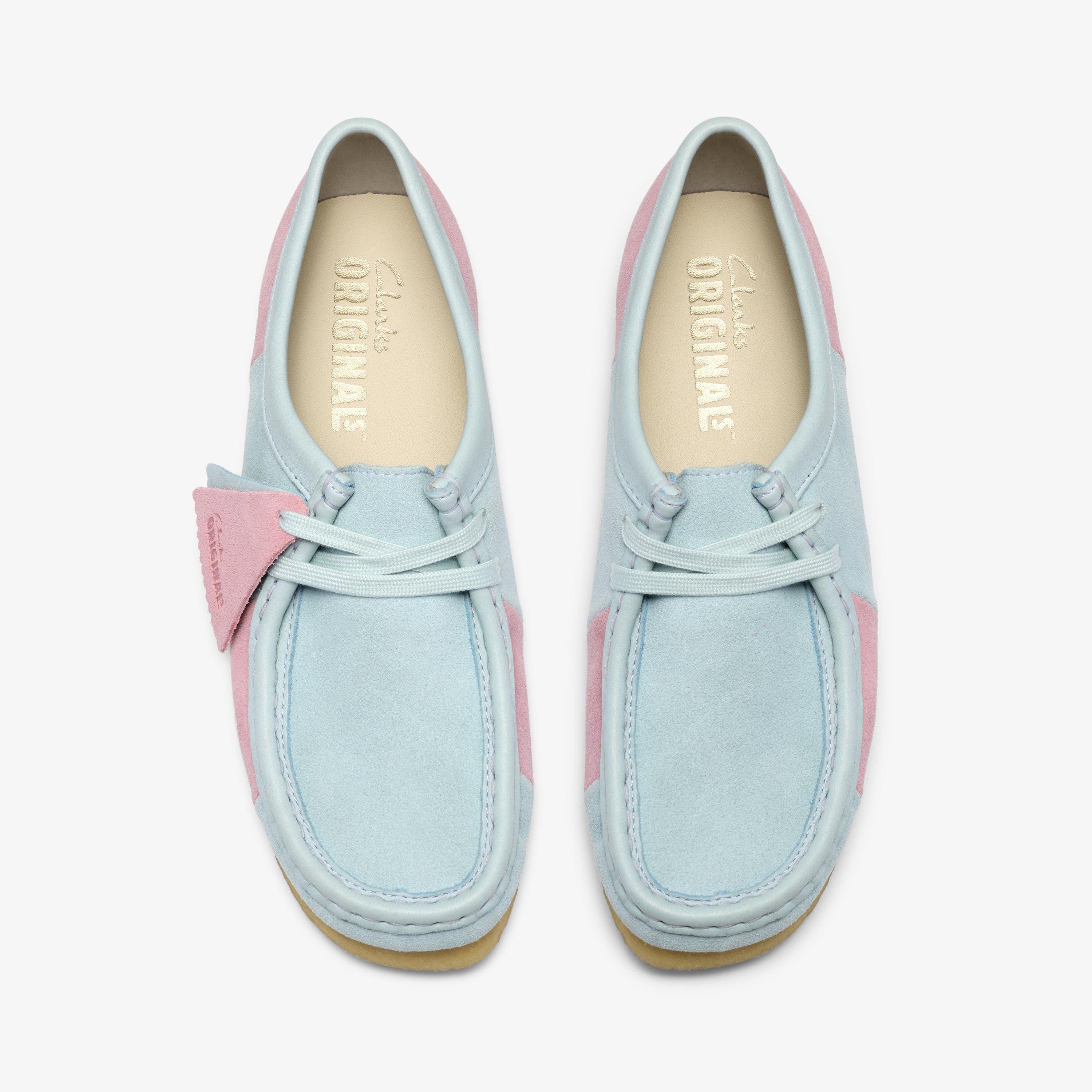クラークス Clarks Wallabee. / レディース ワラビー (ペールブルーストライプ)の6枚目