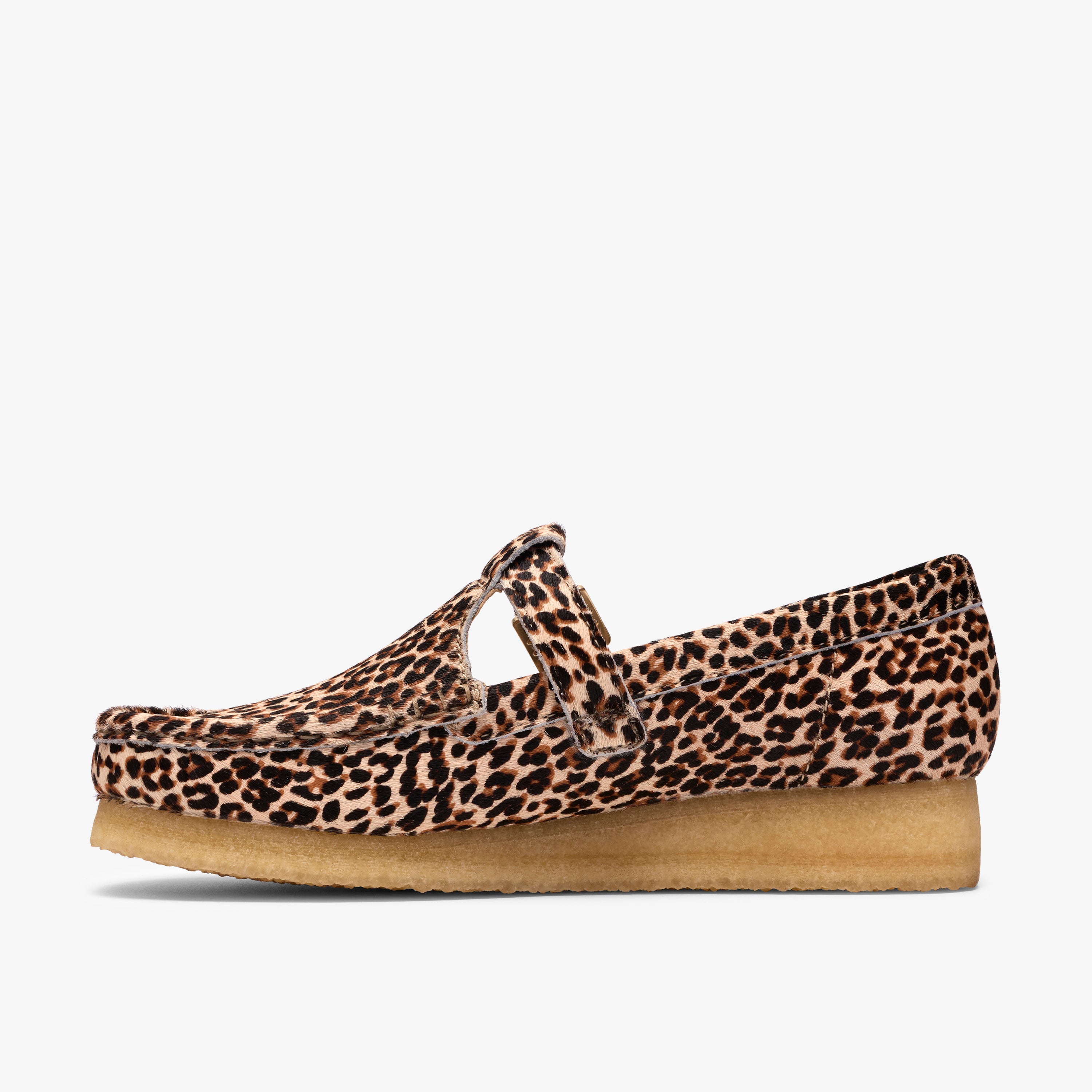 クラークス Clarks Wallabee T Bar / ワラビーTバー (レオパードプリント)の3枚目