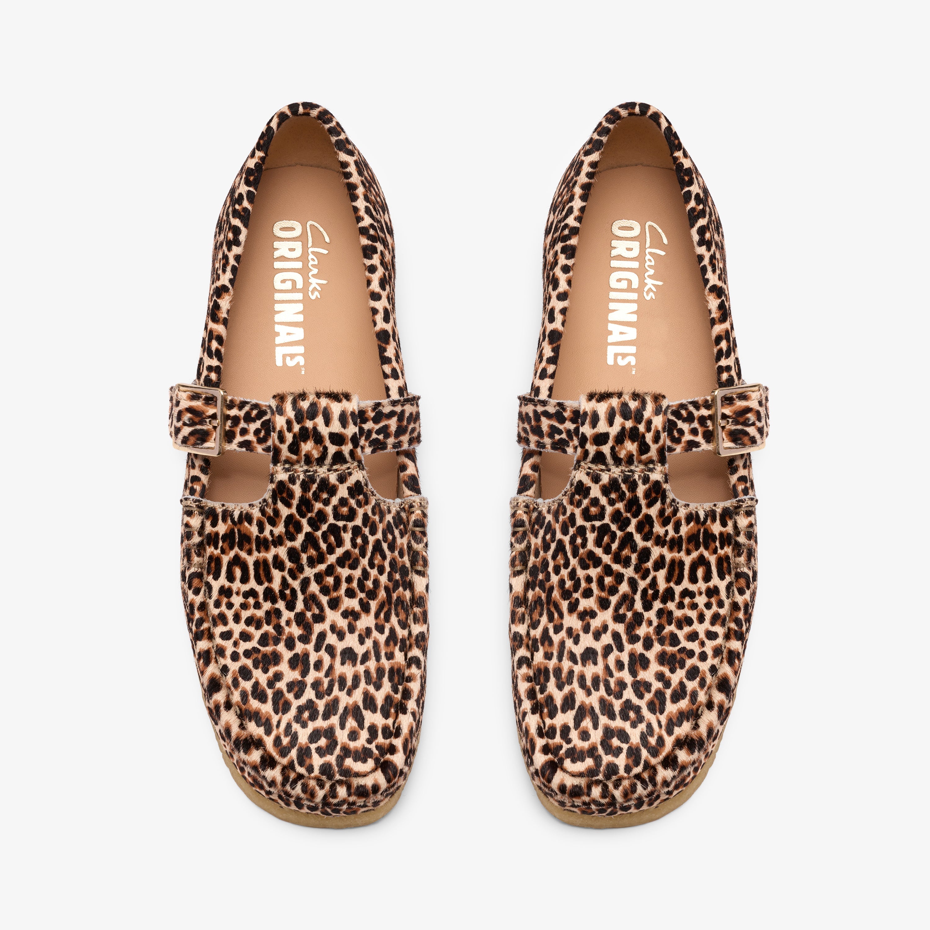 クラークス Clarks Wallabee T Bar / ワラビーTバー (レオパードプリント)の6枚目