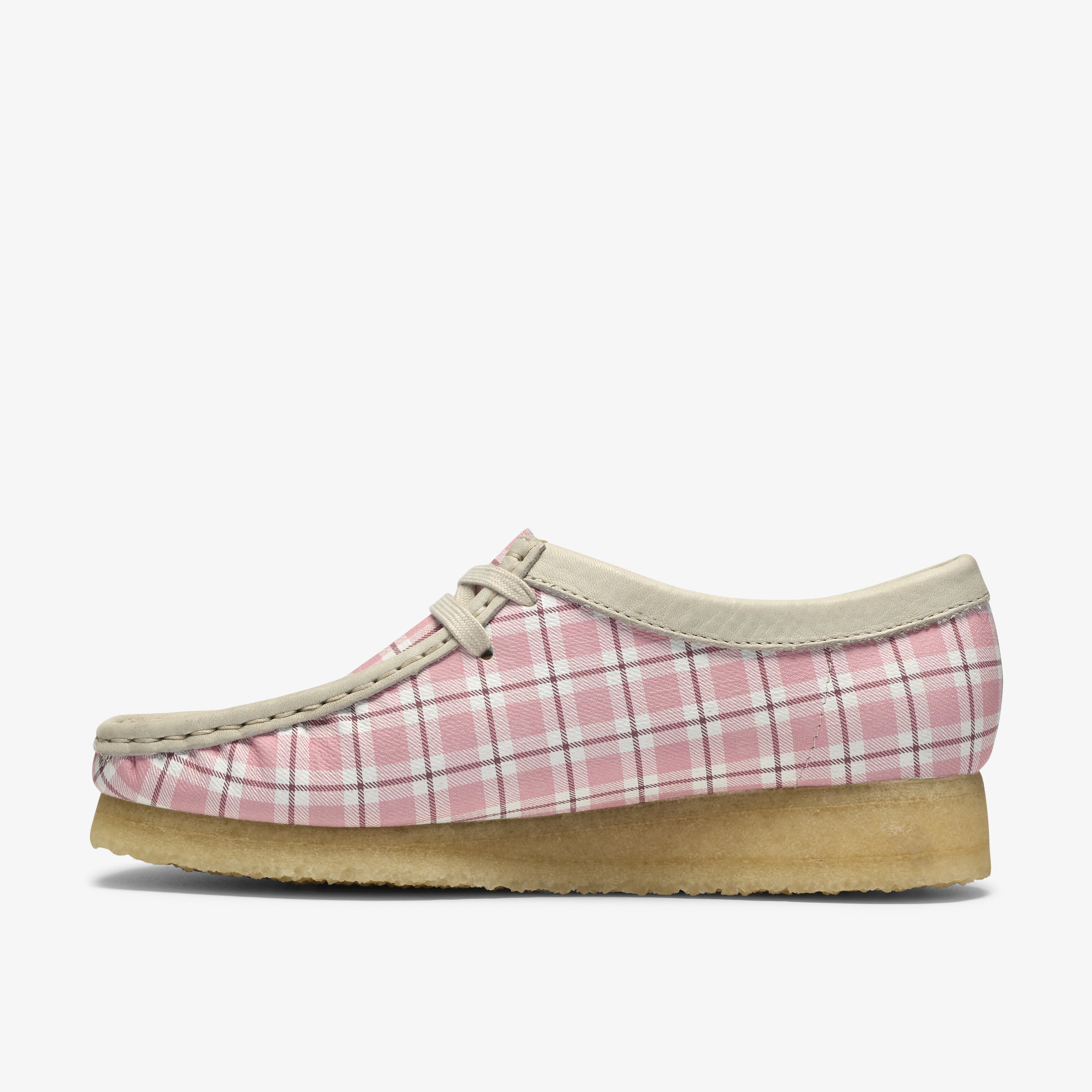 クラークス Clarks Wallabee. / レディース ワラビー (ピンクチェック)の2枚目