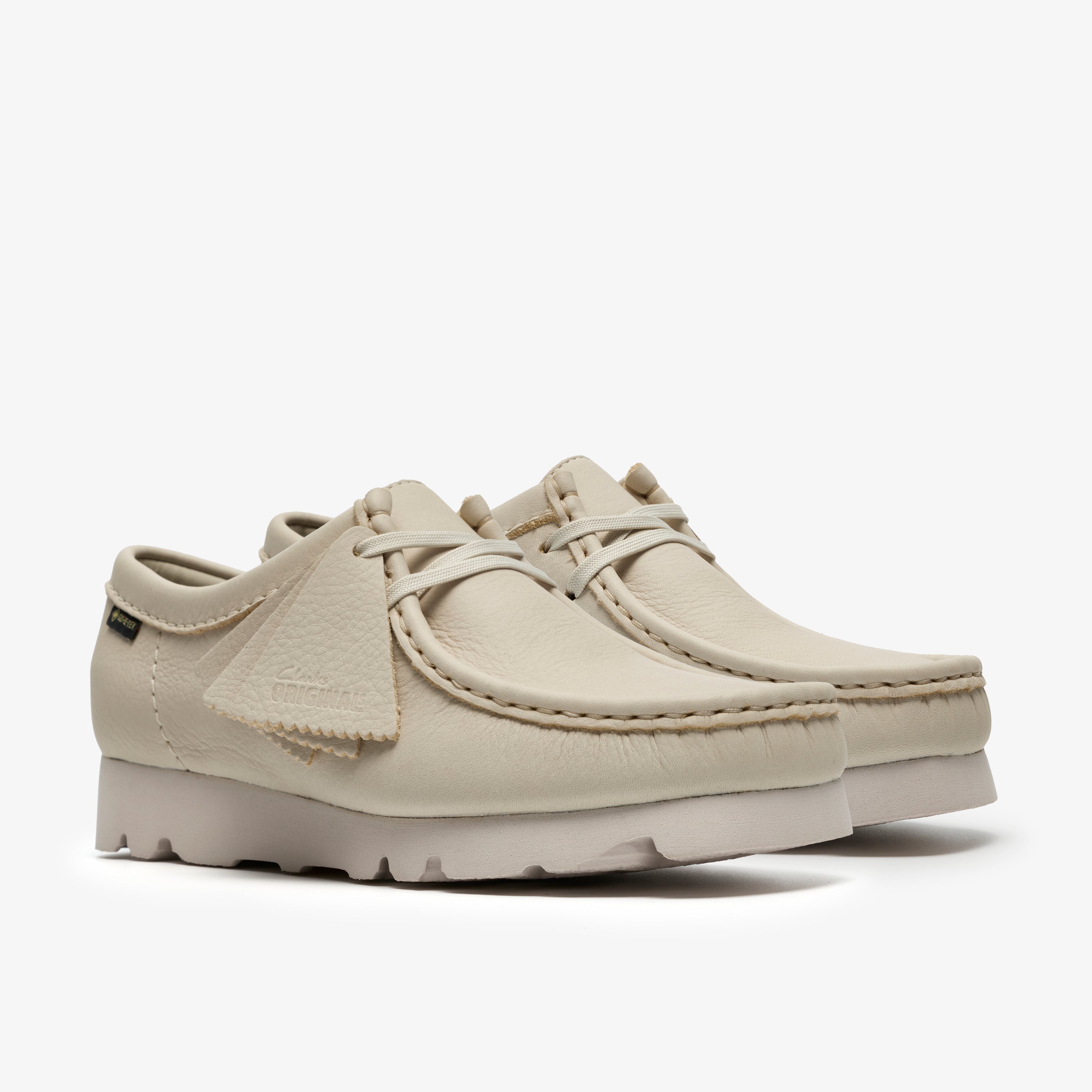 クラークス Clarks Wallabee.GTX / レディース ワラビーゴアテックス (ホワイトレザー)の4枚目