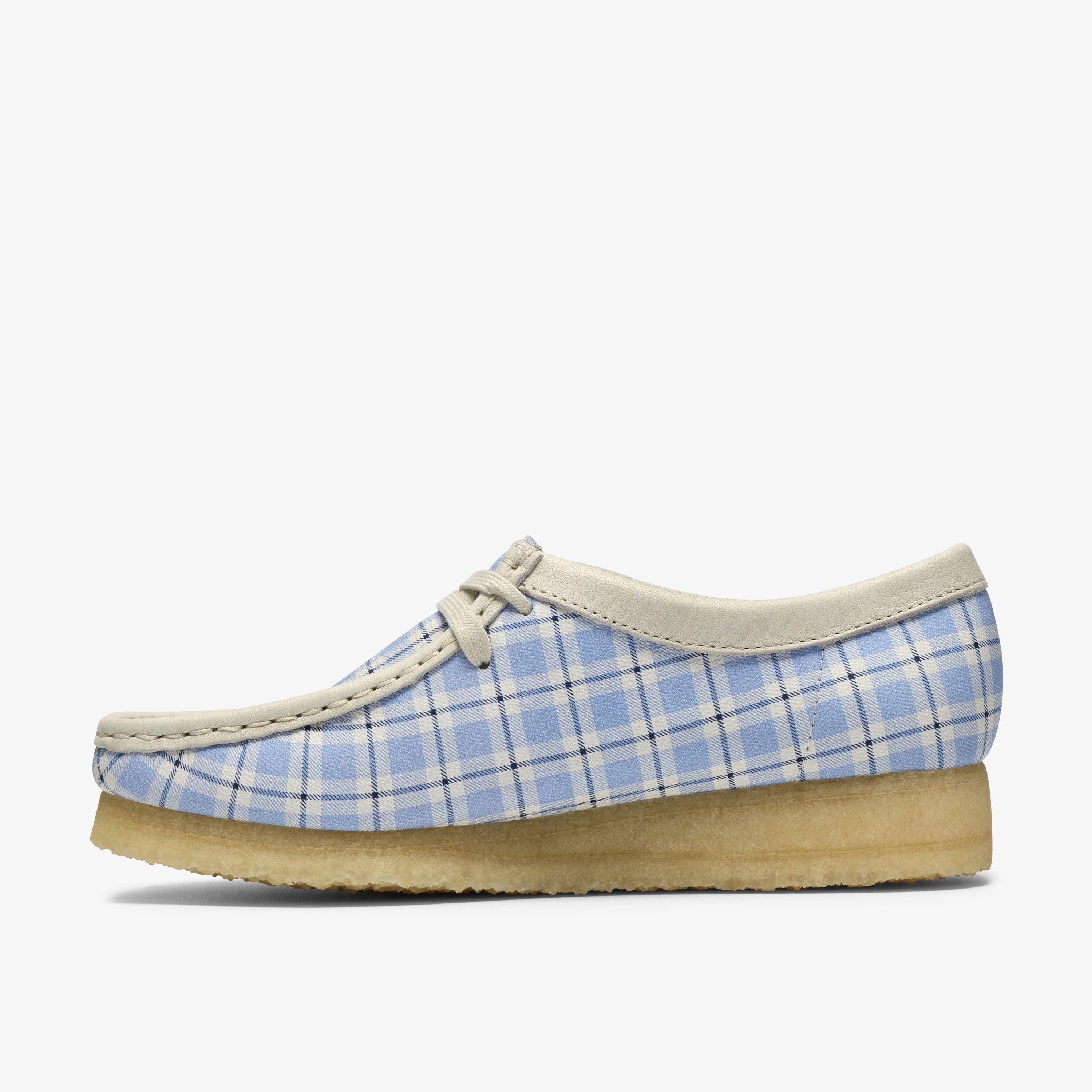 クラークス Clarks Wallabee. / レディース ワラビー (ブルーチェック)の2枚目