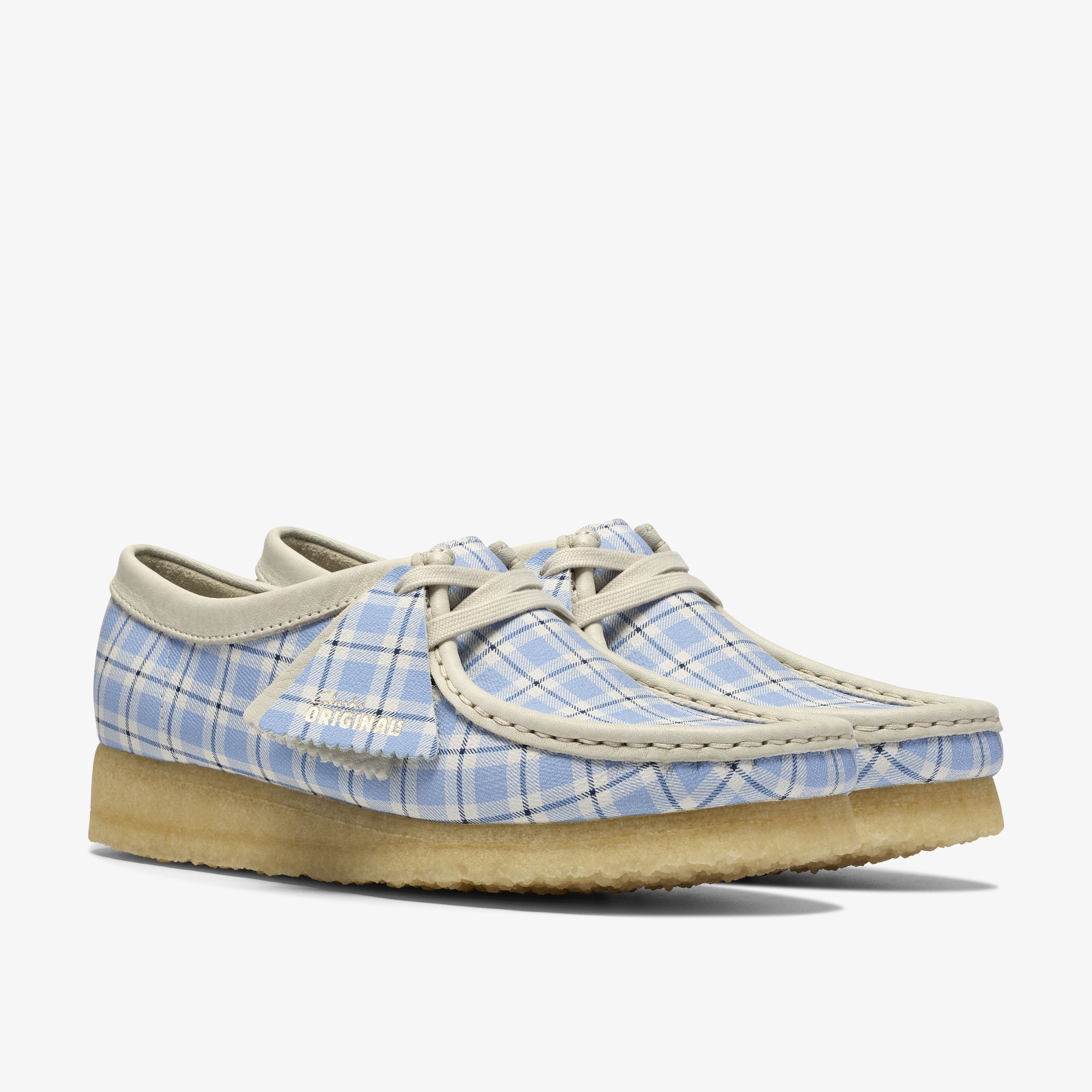 クラークス Clarks Wallabee. / レディース ワラビー (ブルーチェック)の4枚目