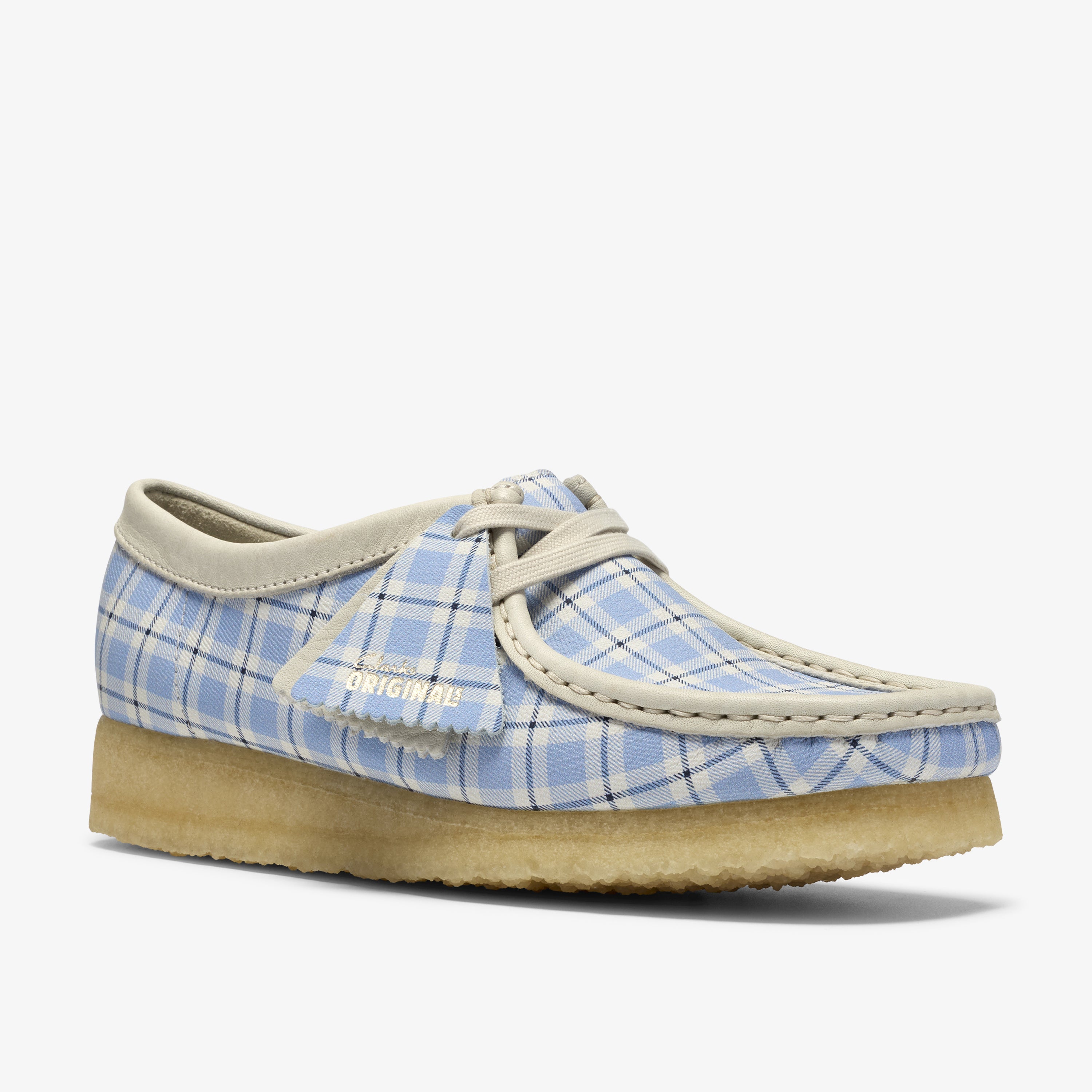 クラークス Clarks Wallabee. / レディース ワラビー (ブルーチェック)の7枚目