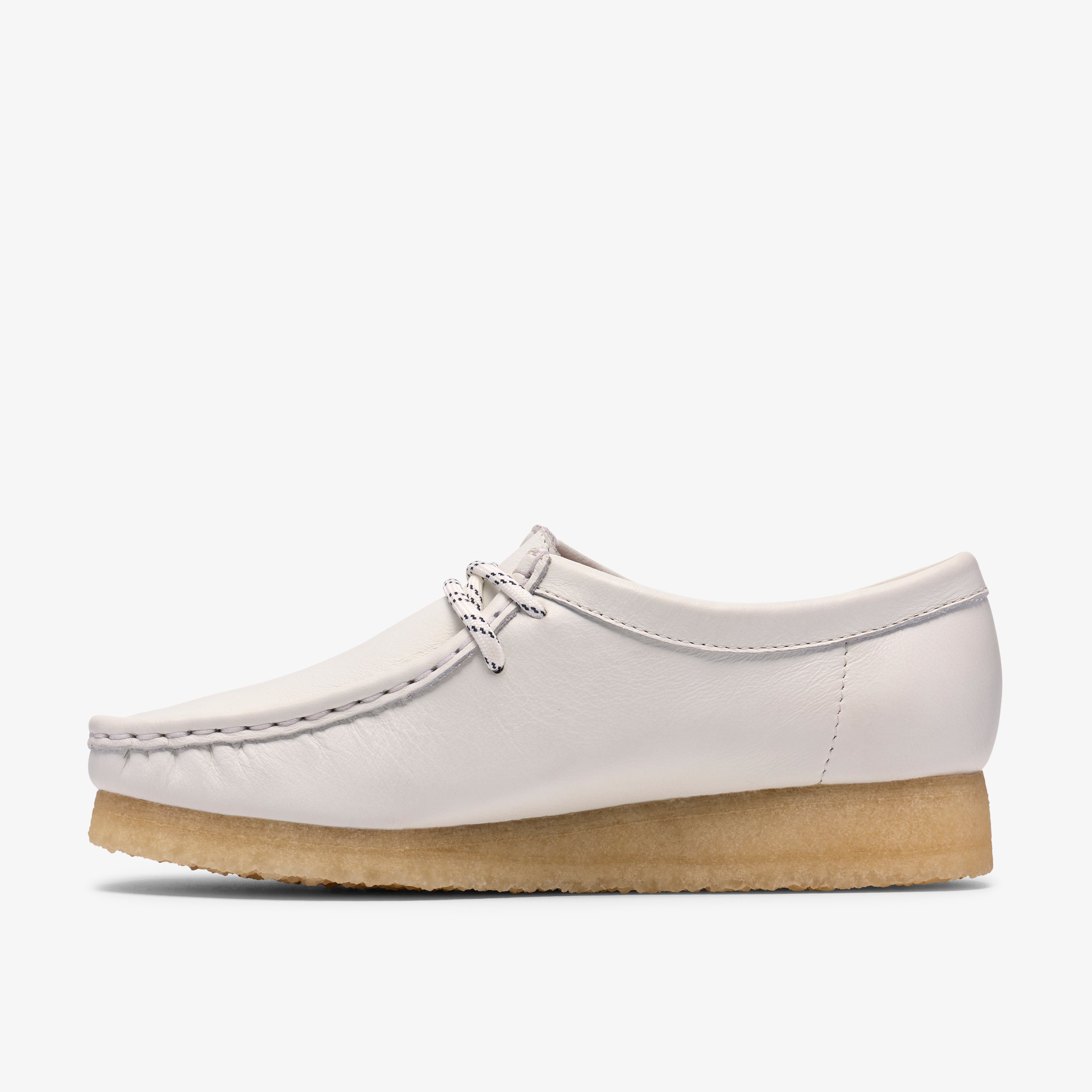 クラークス Clarks Wallabee. / レディース ワラビー (ホワイトグレインドレザー)の3枚目