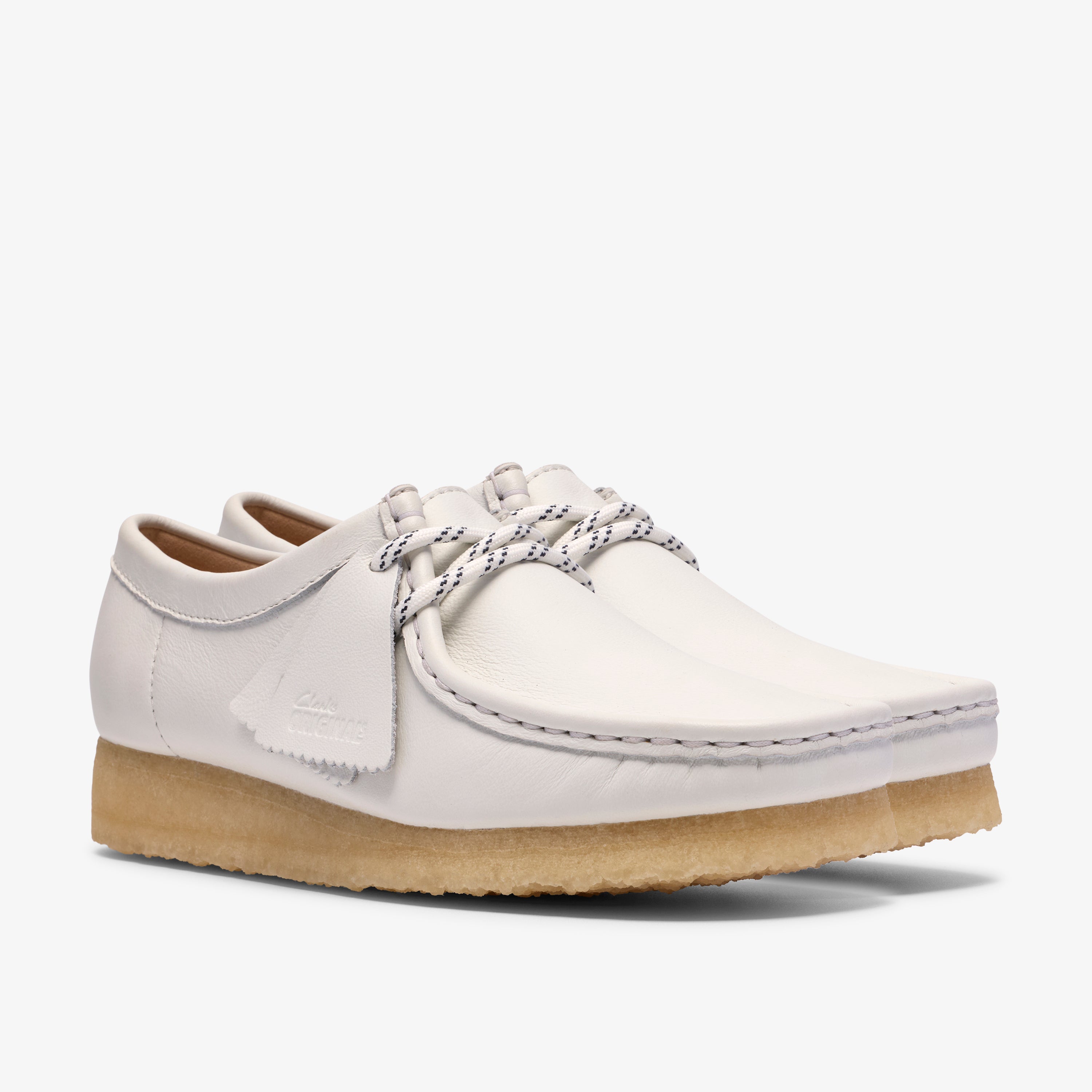 クラークス Clarks Wallabee. / レディース ワラビー (ホワイトグレインドレザー)の4枚目