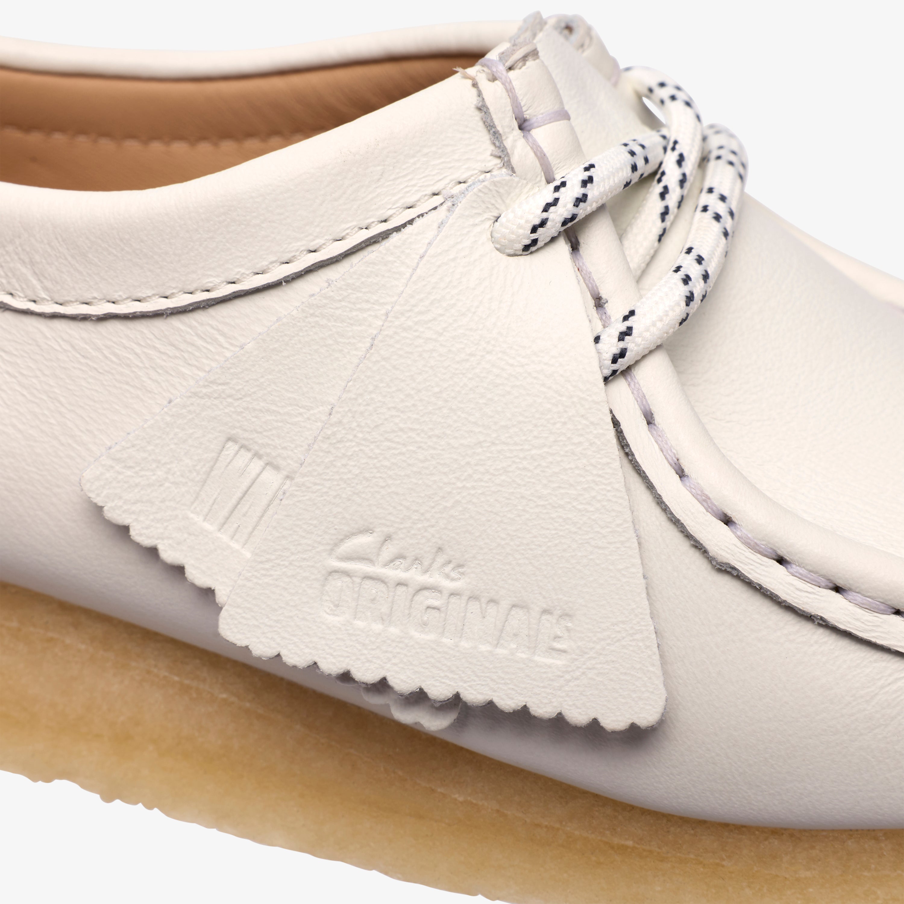 クラークス Clarks Wallabee. / レディース ワラビー (ホワイトグレインドレザー)の8枚目