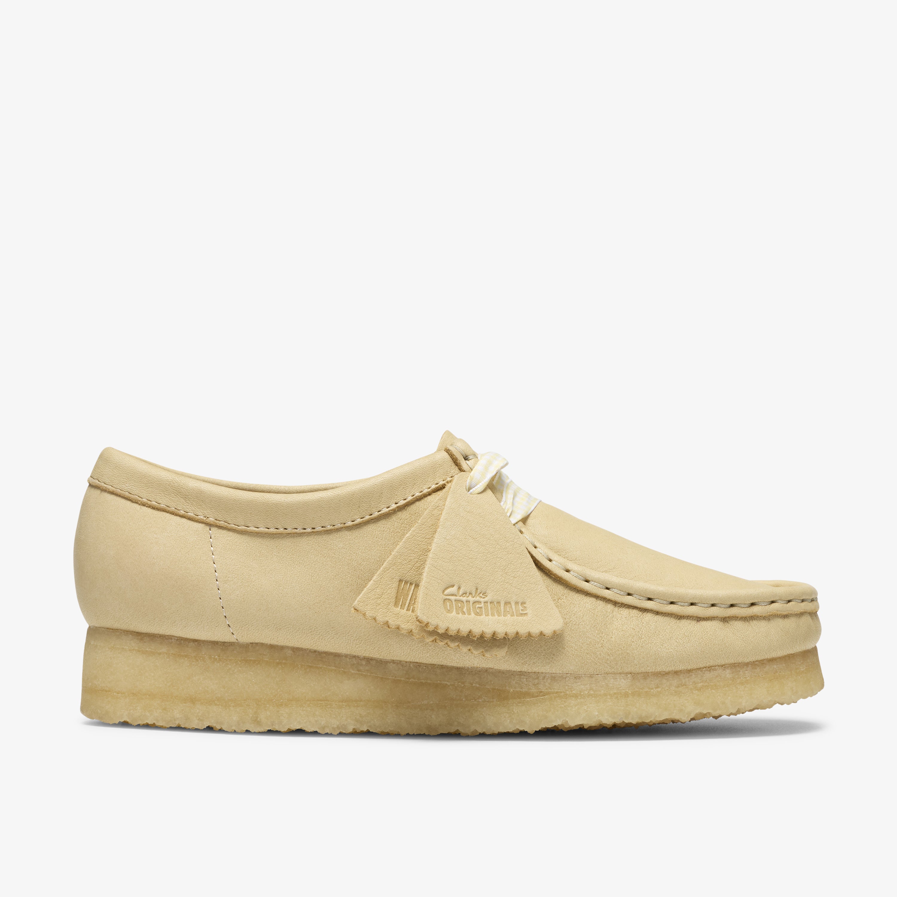 クラークス Clarks Wallabee. / レディース ワラビー (ペールイエローレザー)の1枚目