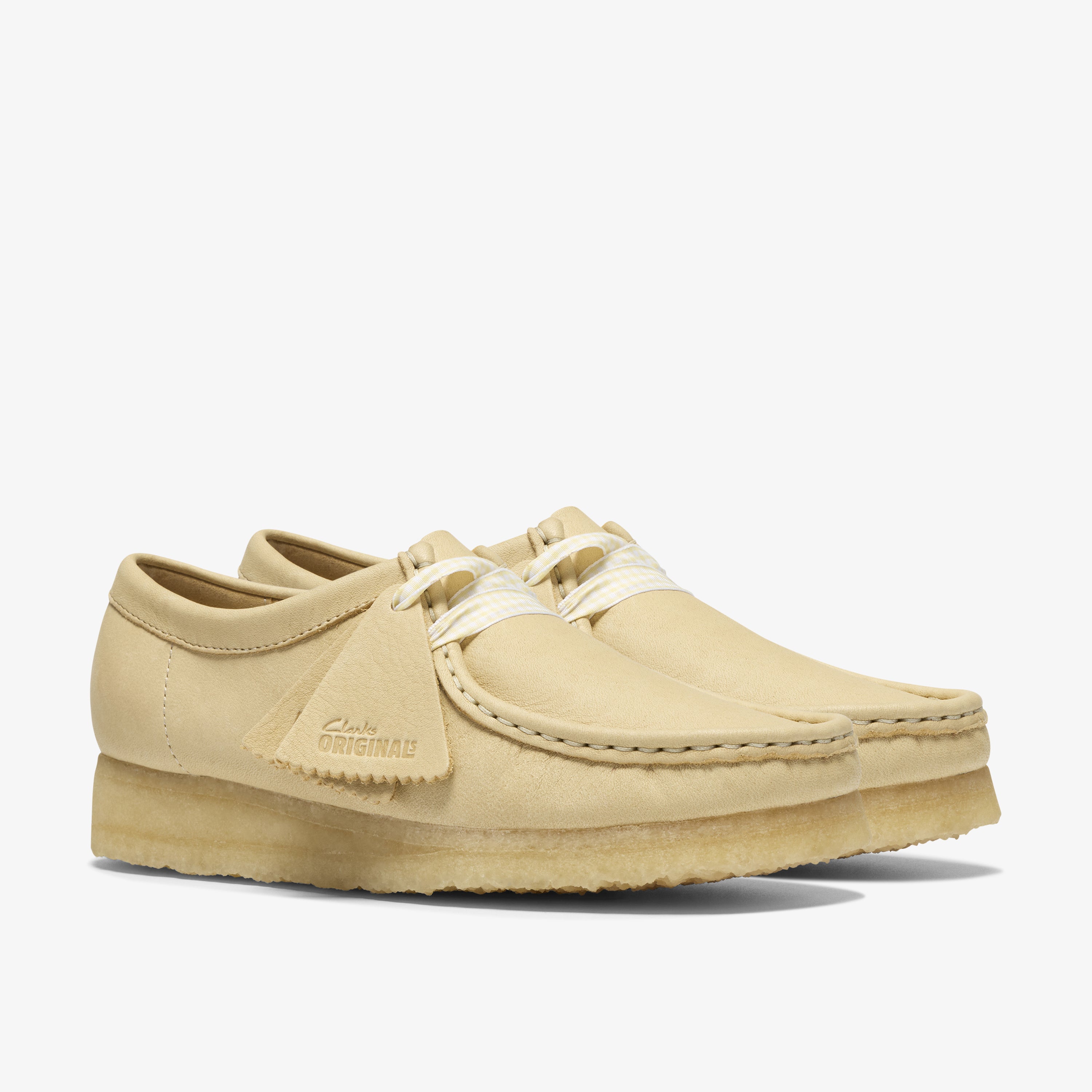 クラークス Clarks Wallabee. / レディース ワラビー (ペールイエローレザー)の4枚目