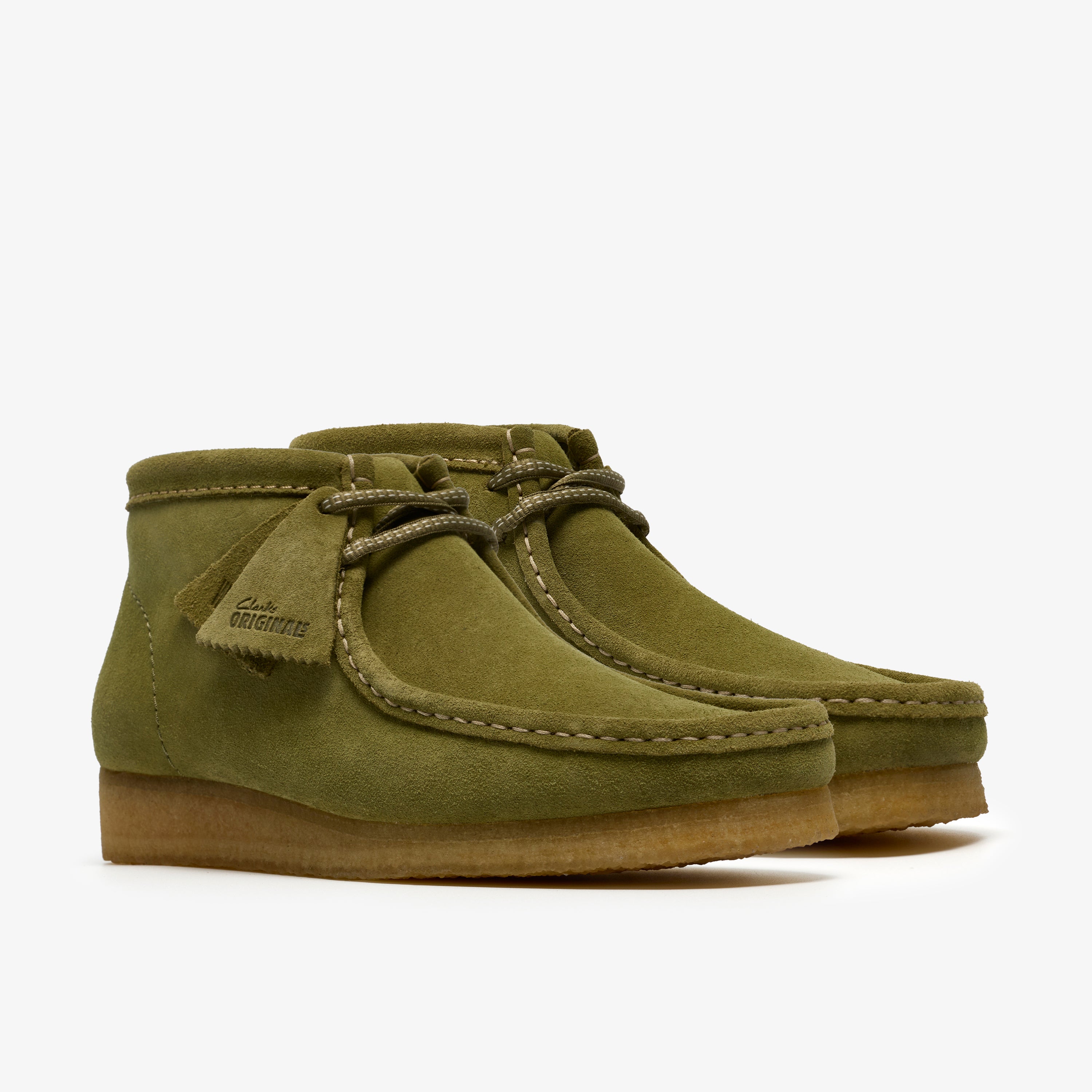 クラークス Clarks Wallabee Boot / メンズ ワラビーブーツ (グリーンスエード)の4枚目