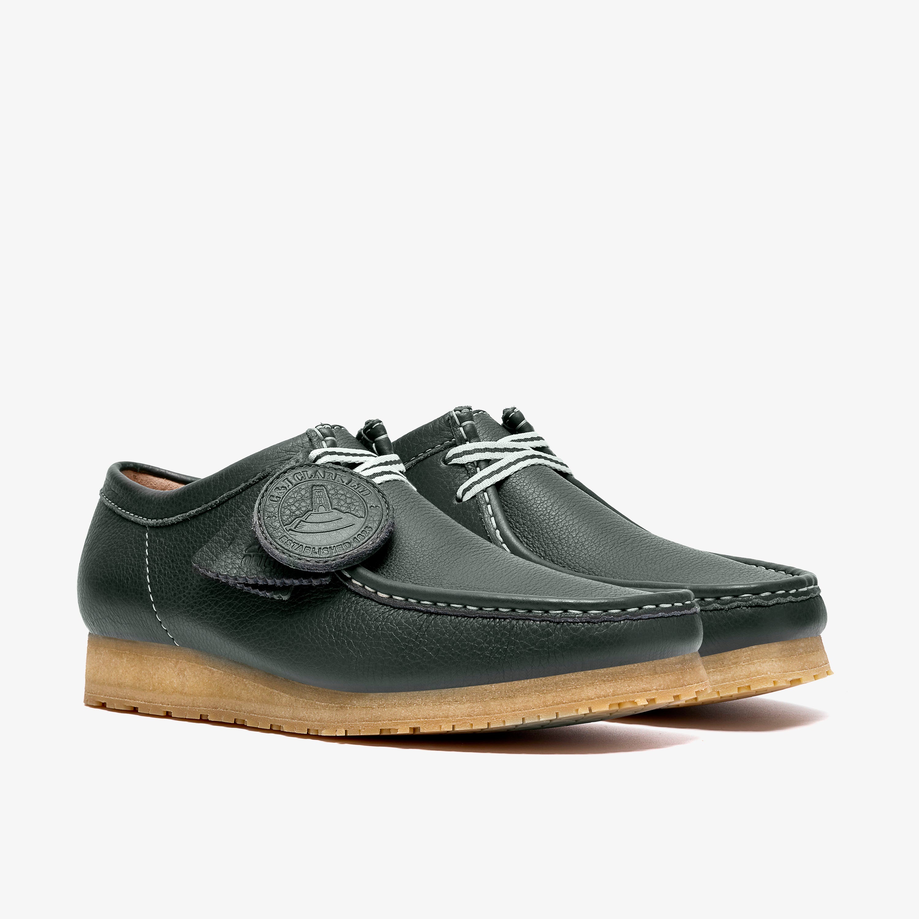 クラークス Clarks Wallabee RB / ワラビーRB (ダークグリーンレザー)の4枚目