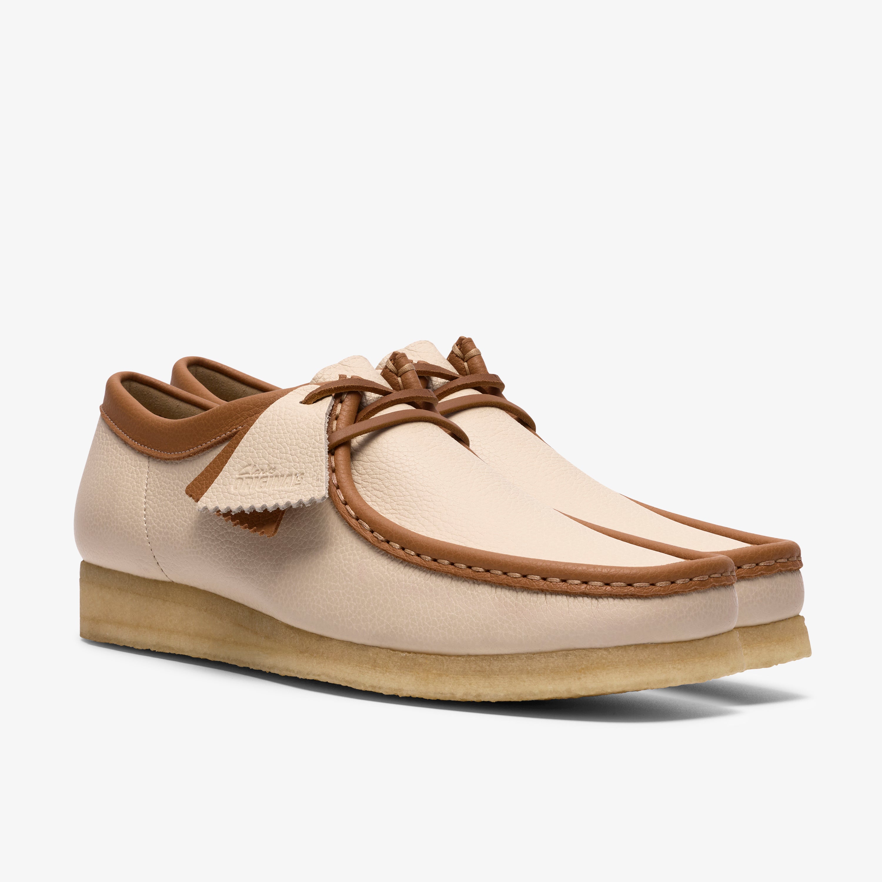 クラークス Clarks Wallabee / メンズ ワラビー (ホワイトコンビレザー)の4枚目