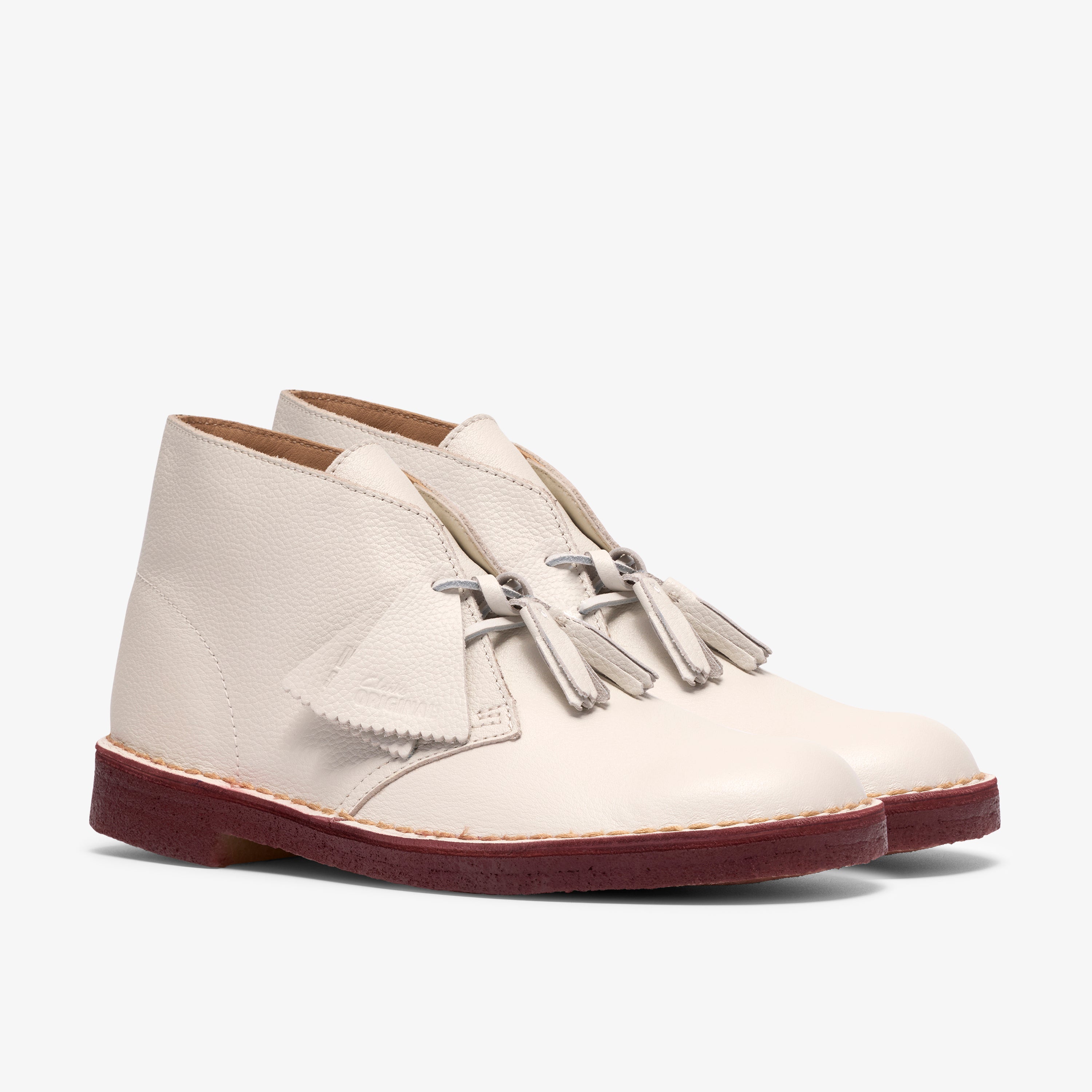 クラークス Clarks Desert Boot / メンズ デザートブーツ (ホワイトレザー)の4枚目