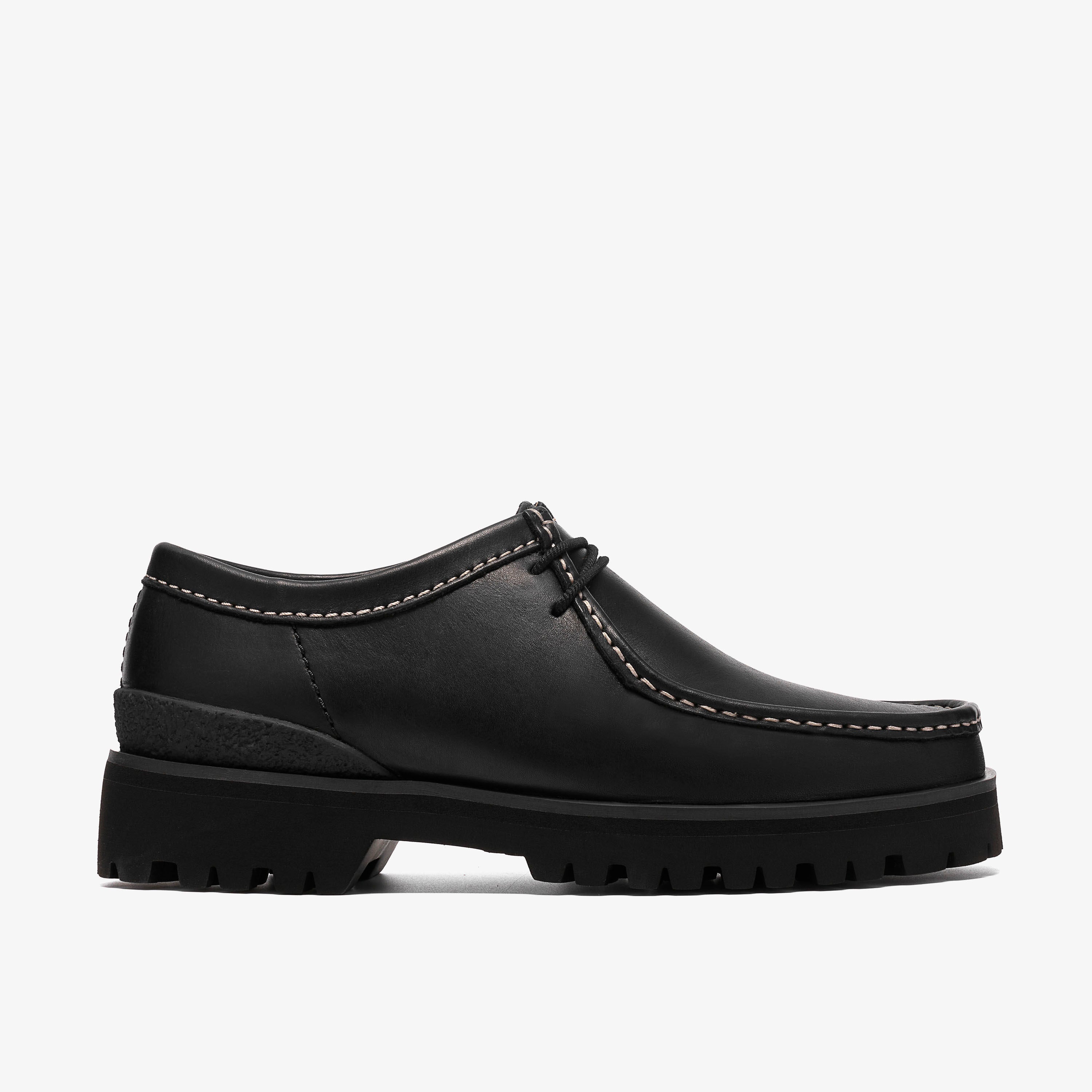 クラークス Clarks Walla Yukoner / ワラユーコナー (ブラックレザー)の1枚目