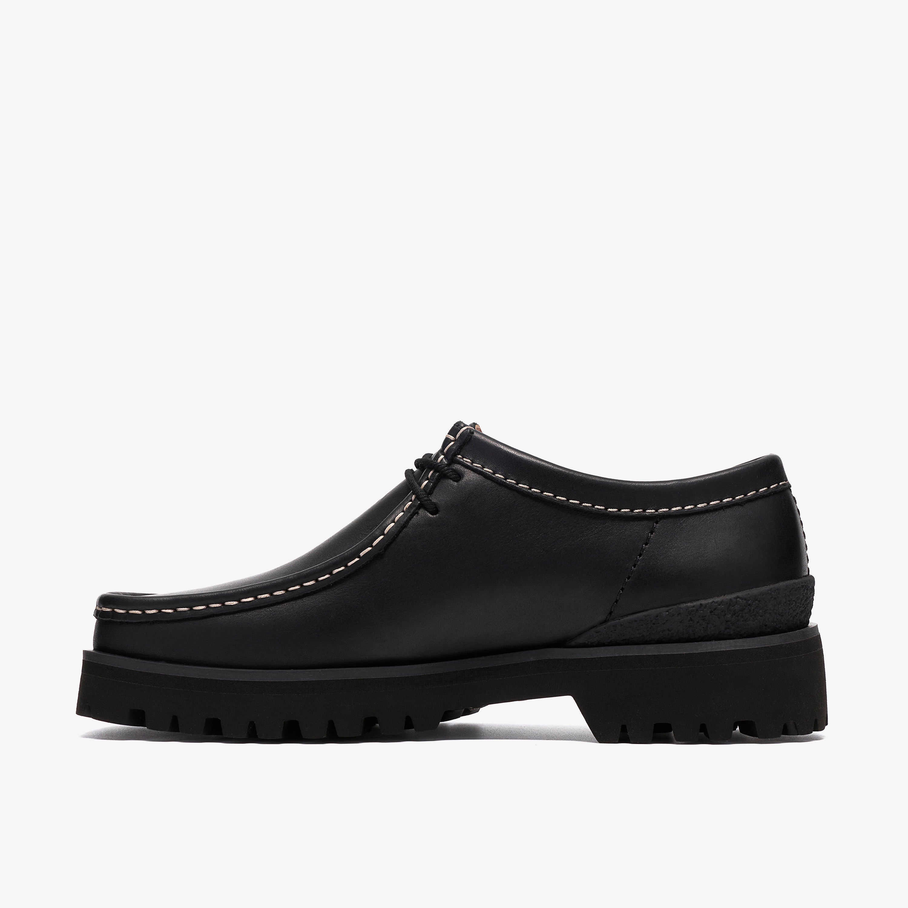 クラークス Clarks Walla Yukoner / ワラユーコナー (ブラックレザー)の2枚目