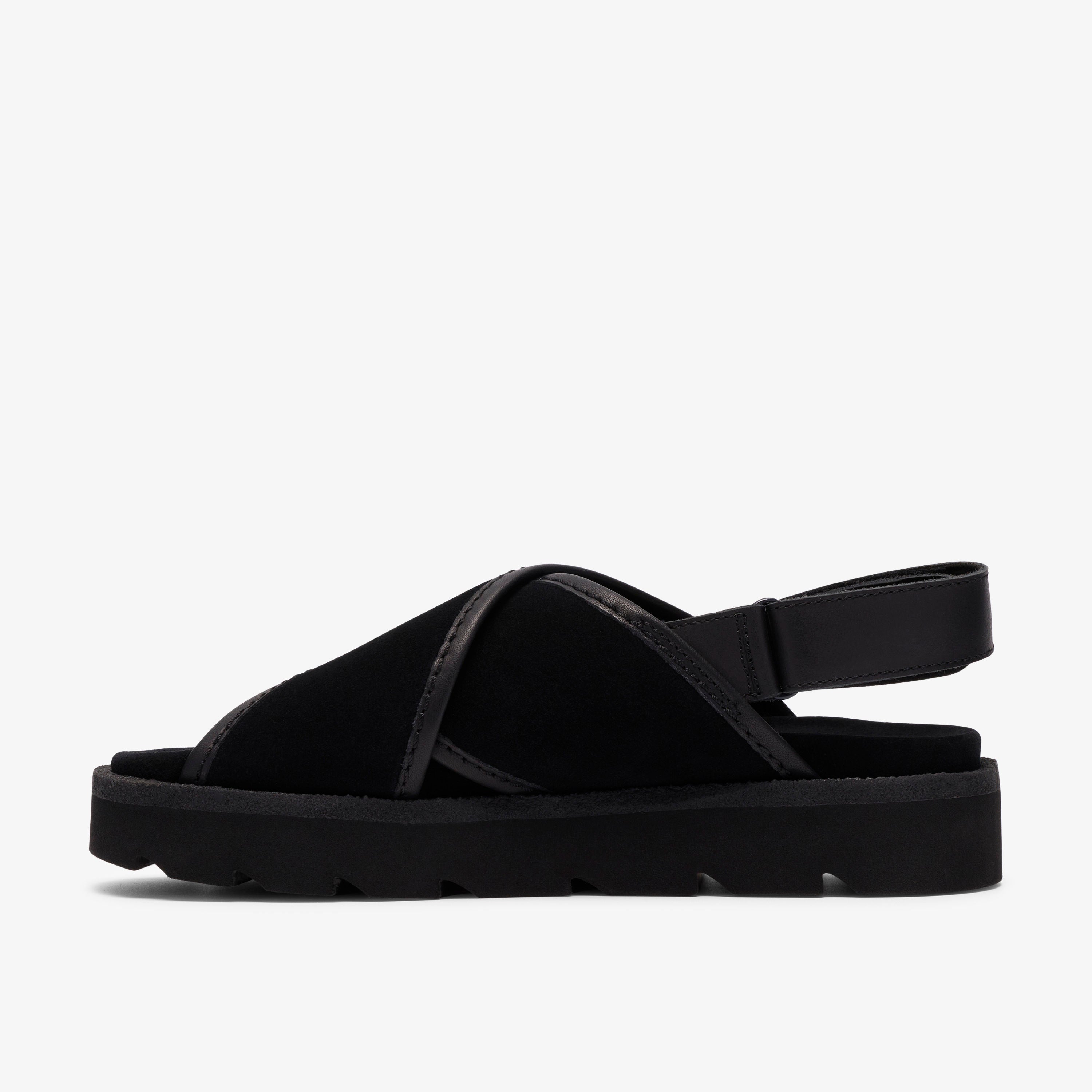 クラークス Clarks Meare Cross / メアクロス (ブラックスエード)の2枚目