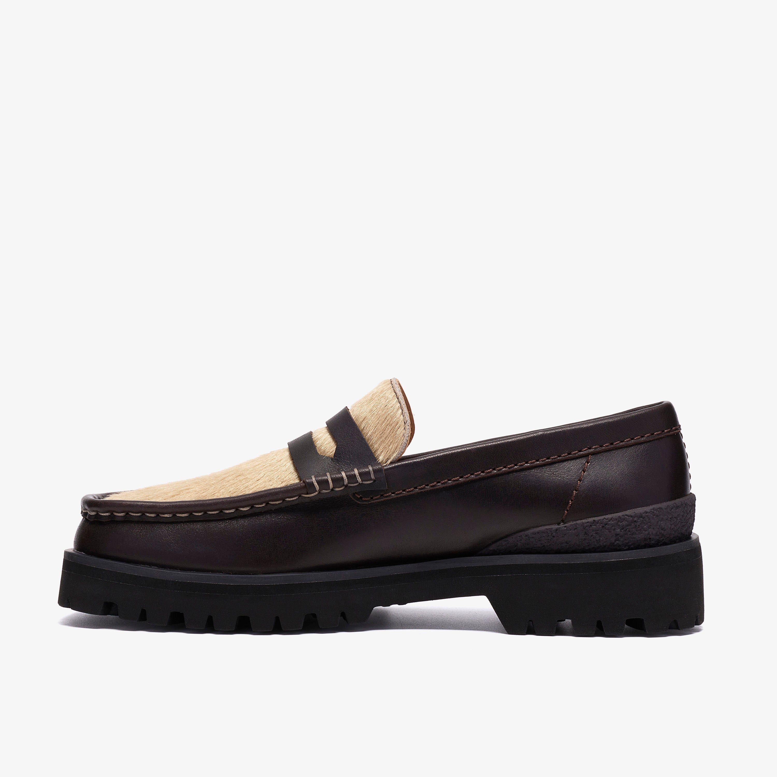 クラークス Clarks Yukoner Penny / ユーコナーペニー (ブラウンコンビレザー)の2枚目